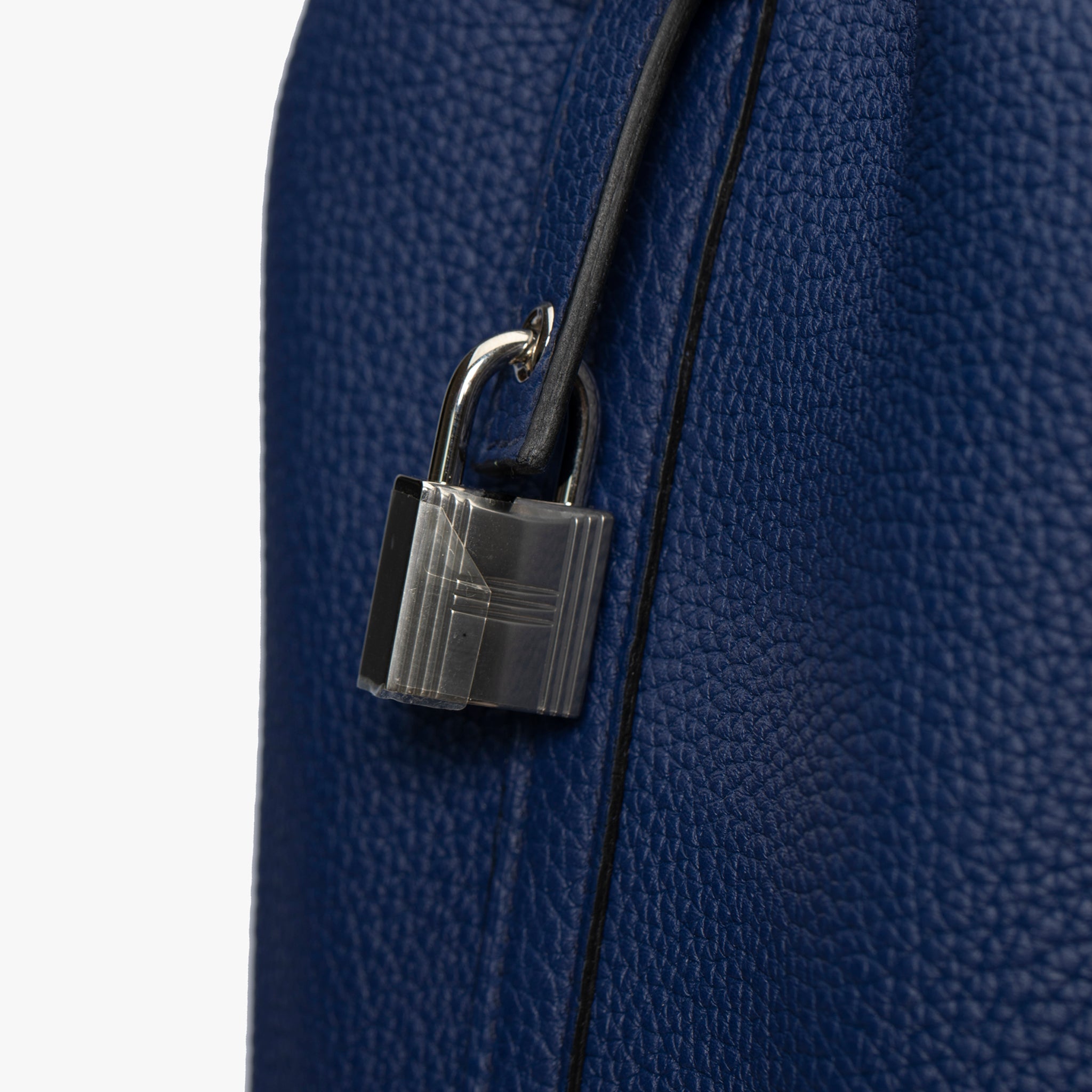 HERMES PICOTIN 18CM BLUE SAPHIR MAURICE LEATHER PALLADIUM HARDWARE - On Repeat