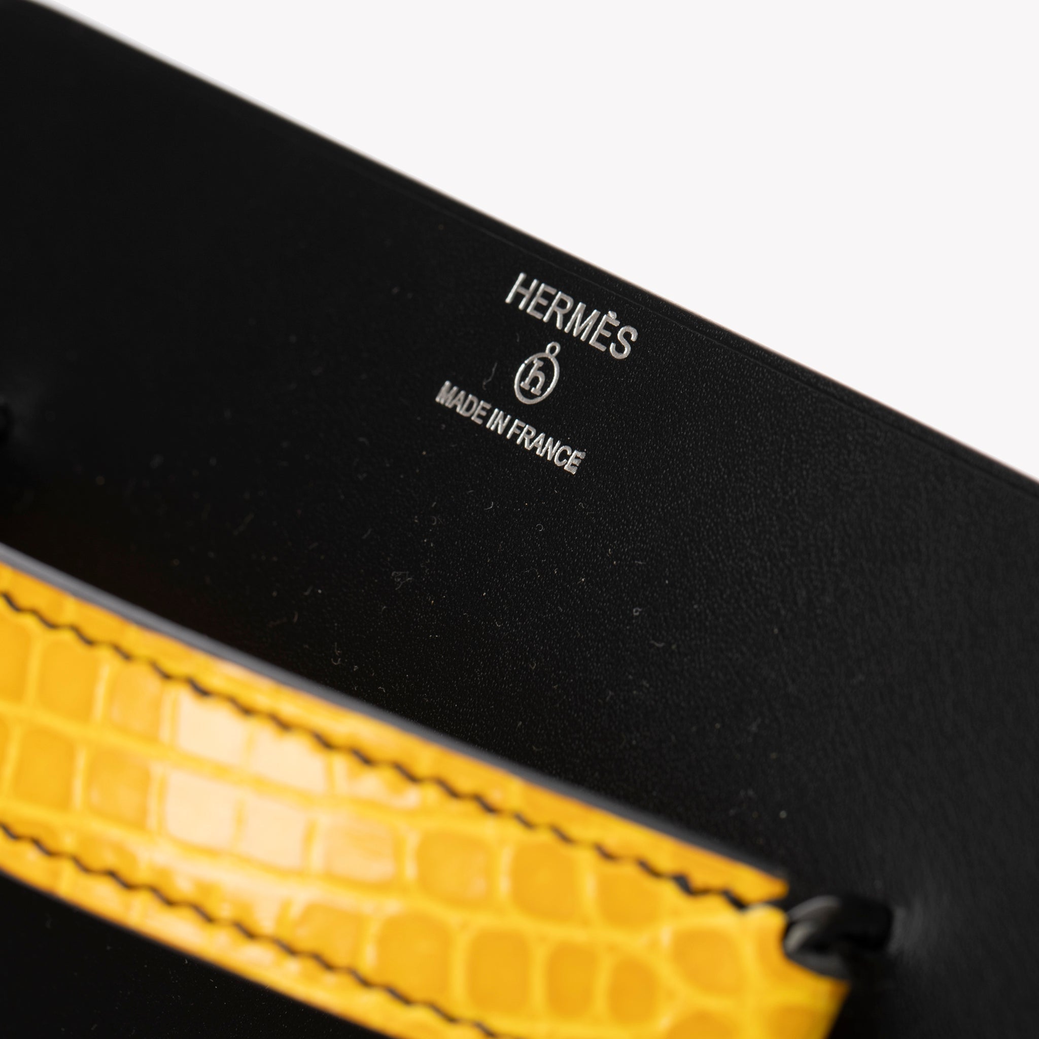 HERMES PETIT H LIMITED EDITION HANDBAG JAUNE AMBER, BORDEAUX & COLVERT SO BLACK HARDWARE - On Repeat