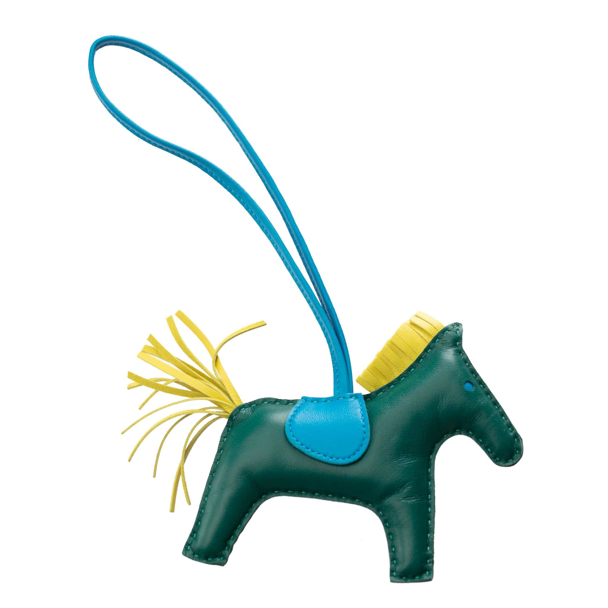 HERMES RODEO BAG CHARM MM MALACHITE, BLUE HYDRA & LIME - On Repeat