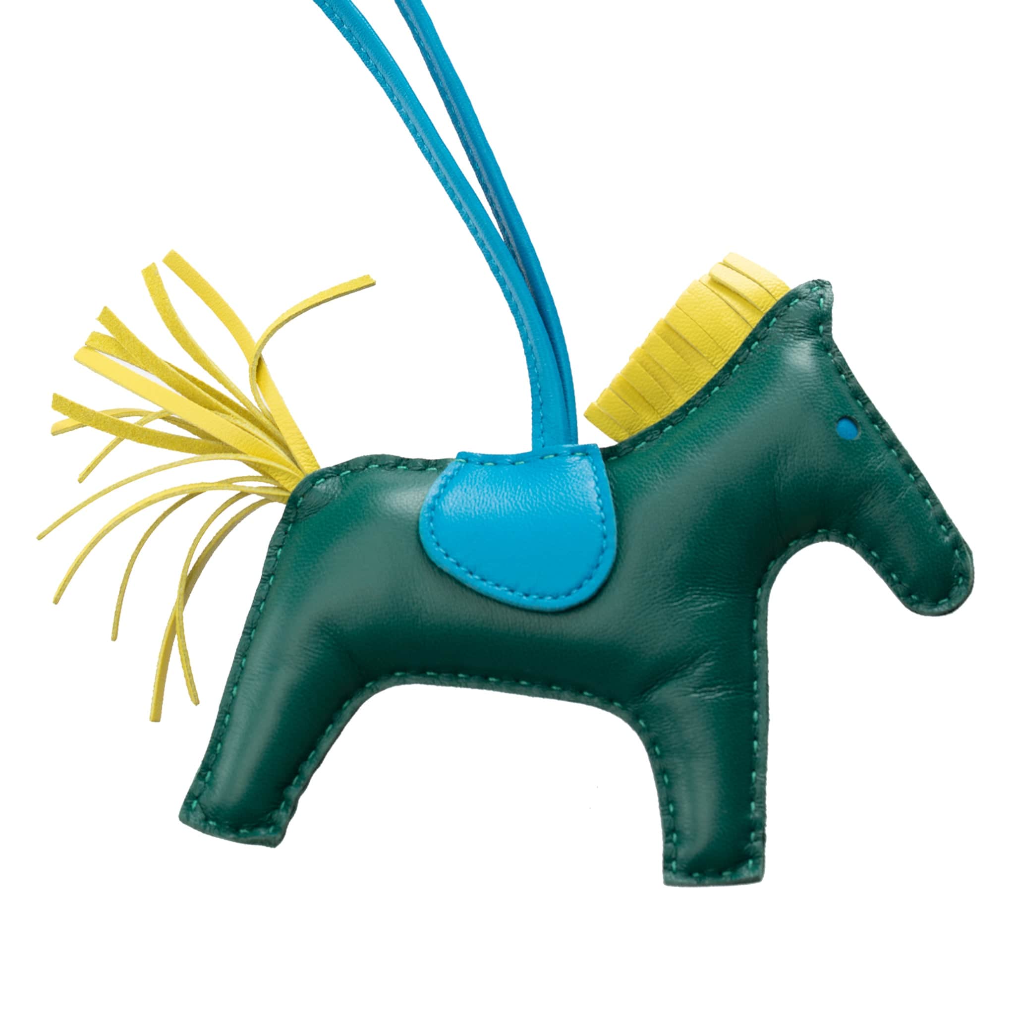 HERMES RODEO BAG CHARM MM MALACHITE, BLUE HYDRA & LIME - On Repeat