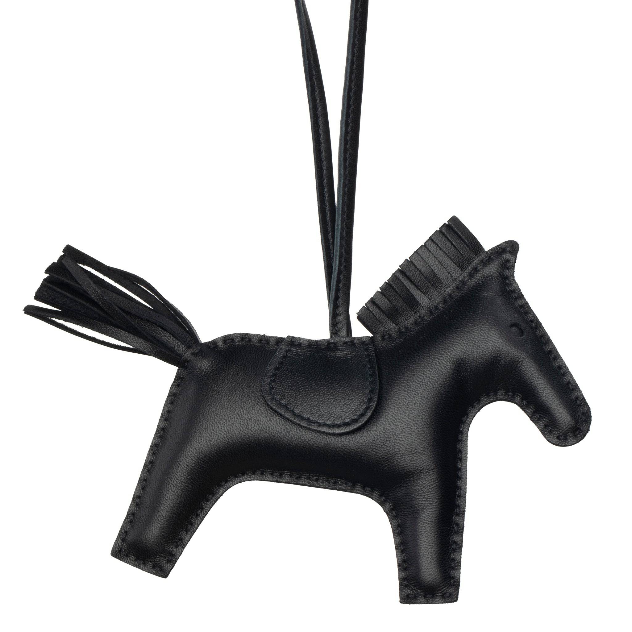 HERMES RODEO BAG CHARM MM SO BLACK - On Repeat