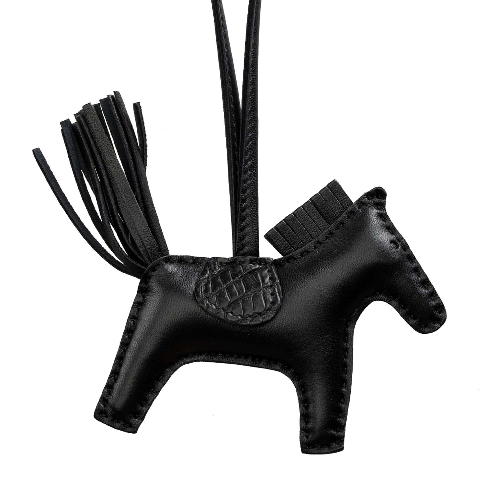 HERMES RODEO BAG CHARM PM SO BLACK TOUCH MATTE ALLIGATOR - On Repeat