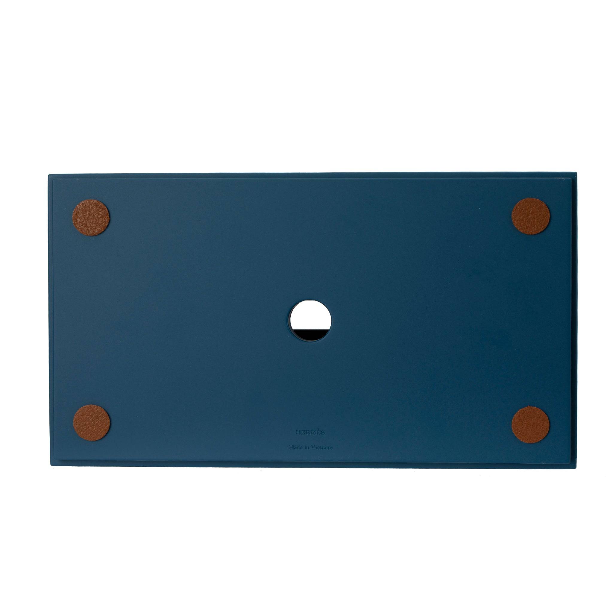 HERMES TISSUE K-BOX HOLDER BLUE WITH PATTERN - On Repeat