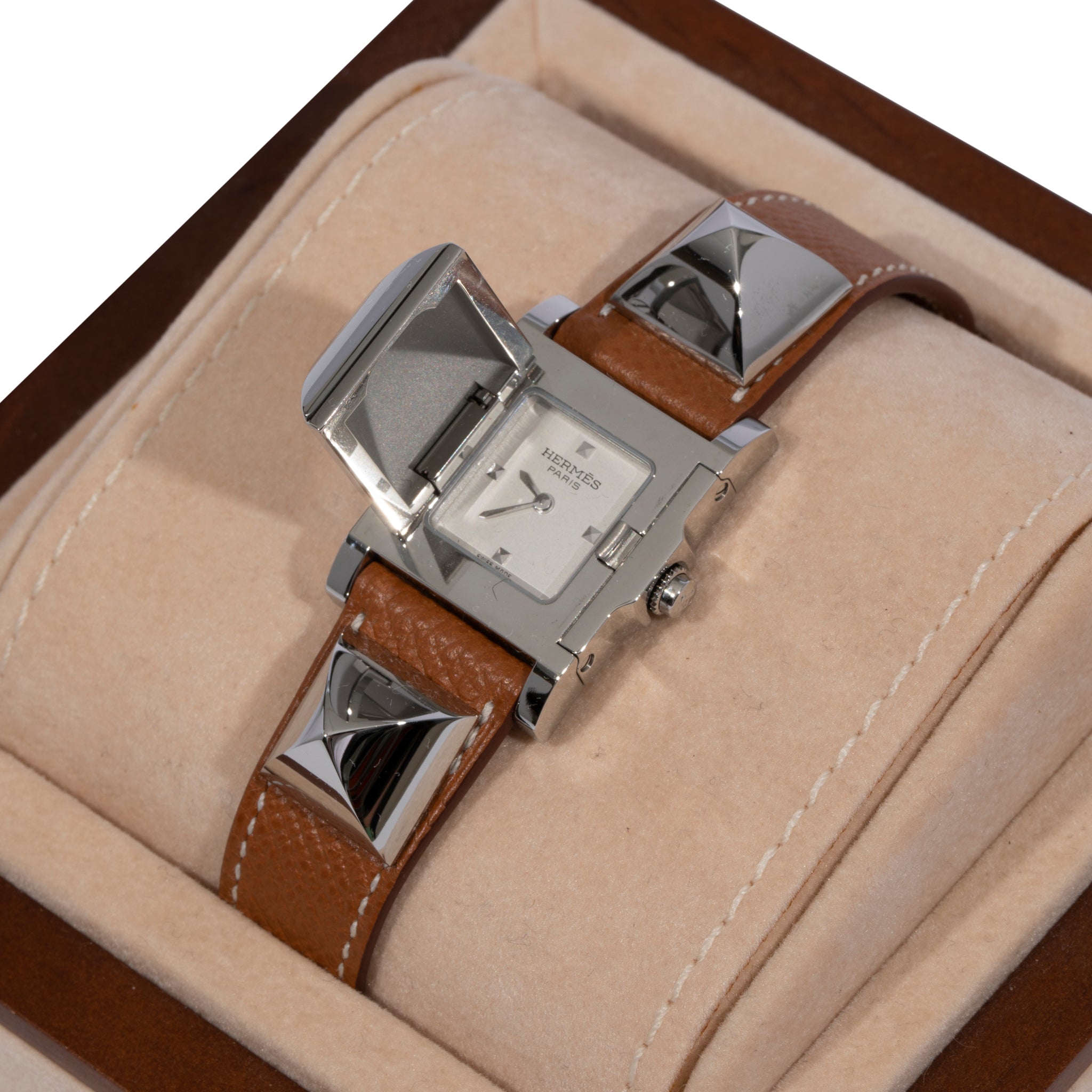 Hermes Medor Watch Gold Epsom Leather Palladium Hardware - On Repeat