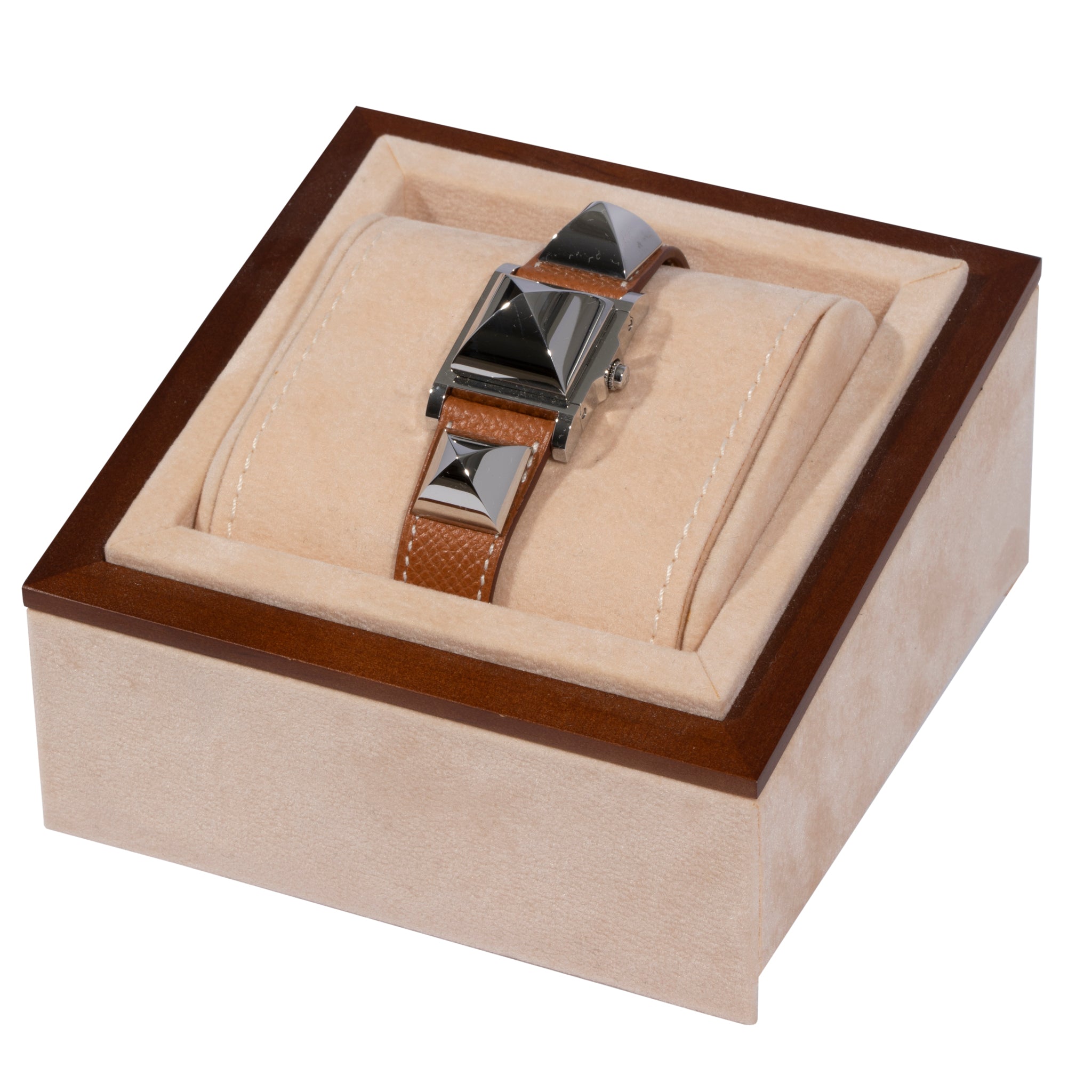 Hermes Medor Watch Gold Epsom Leather Palladium Hardware - On Repeat