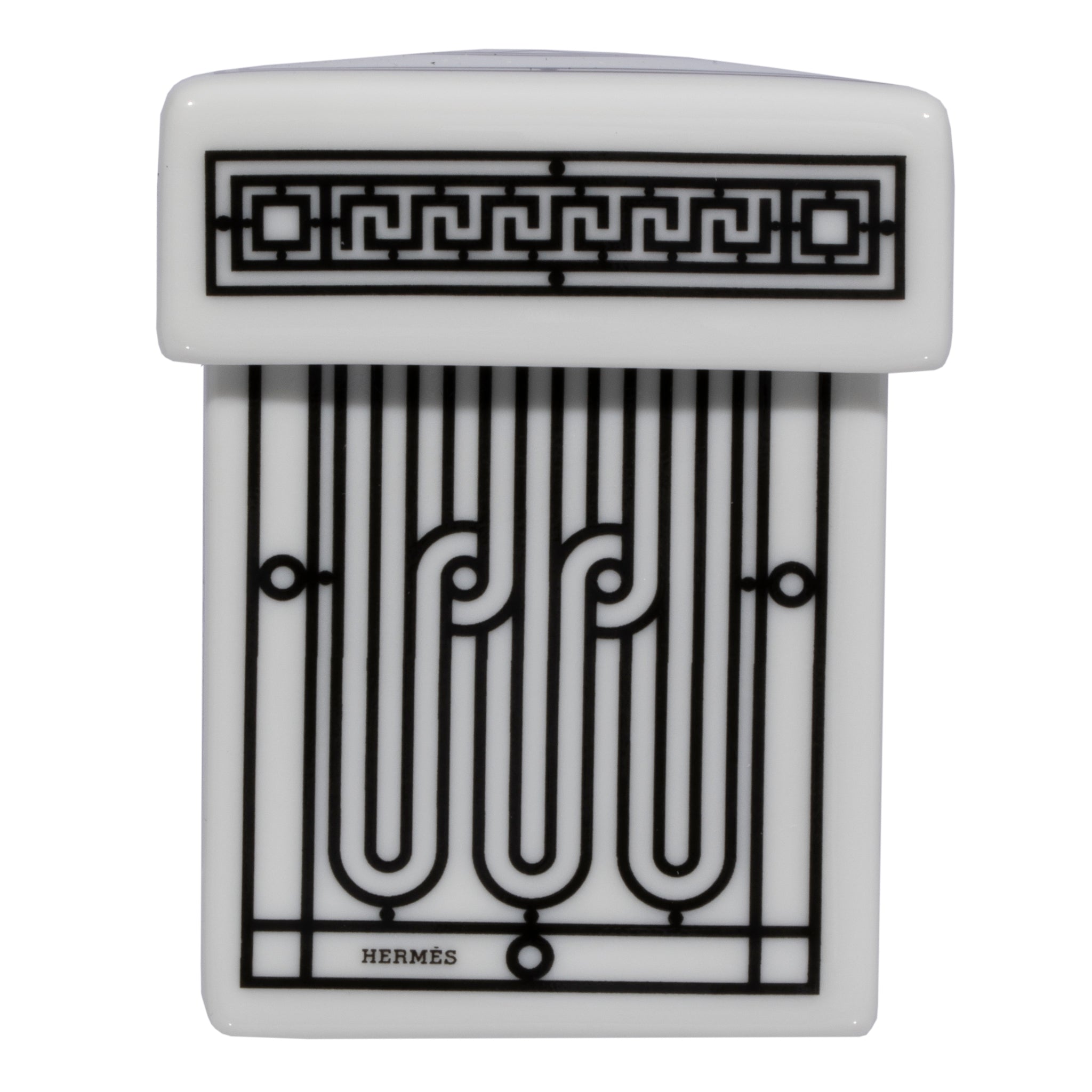 Hermes H Deco Sugar Bowl White & Black - On Repeat