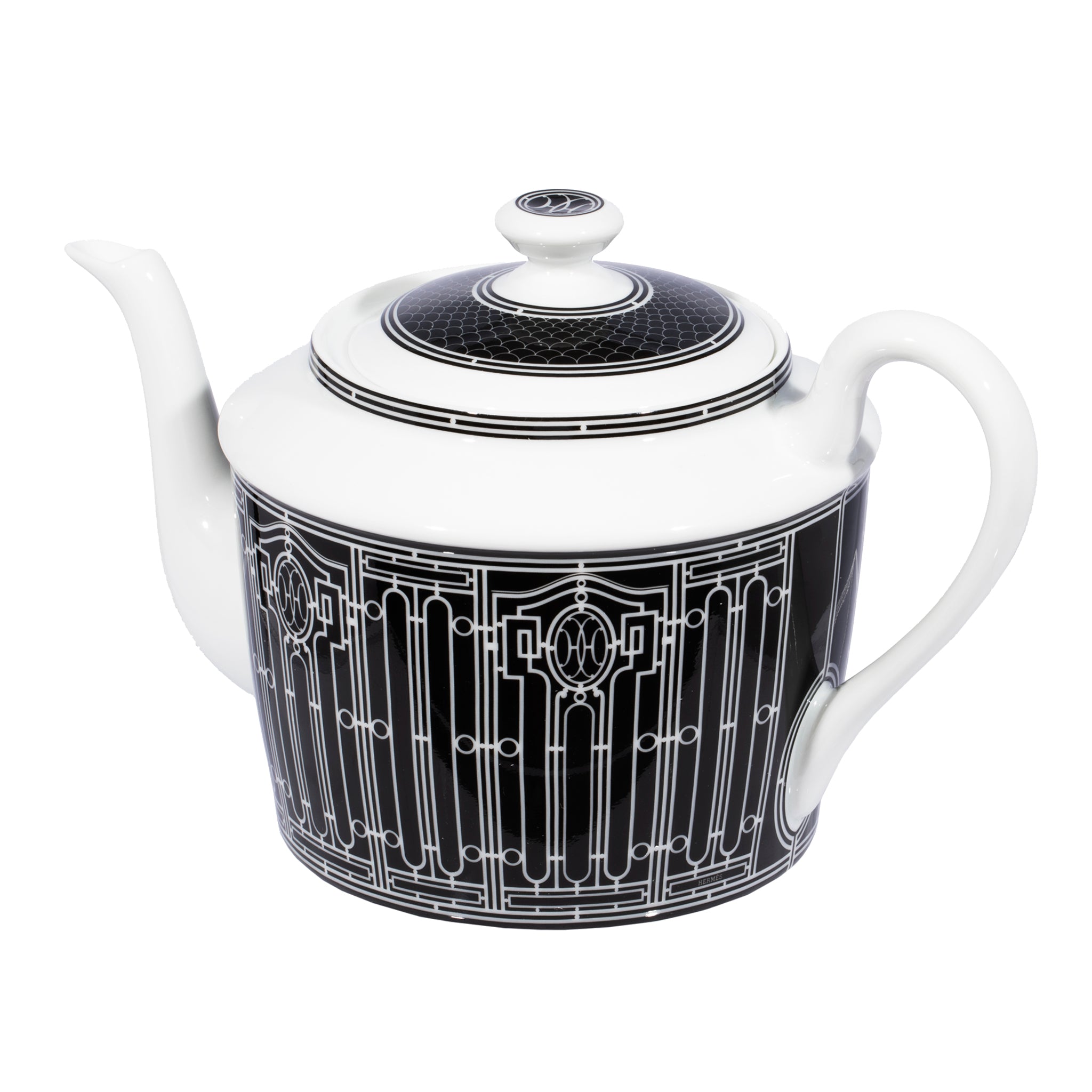 Hermes H Deco Teapot White & Black - On Repeat