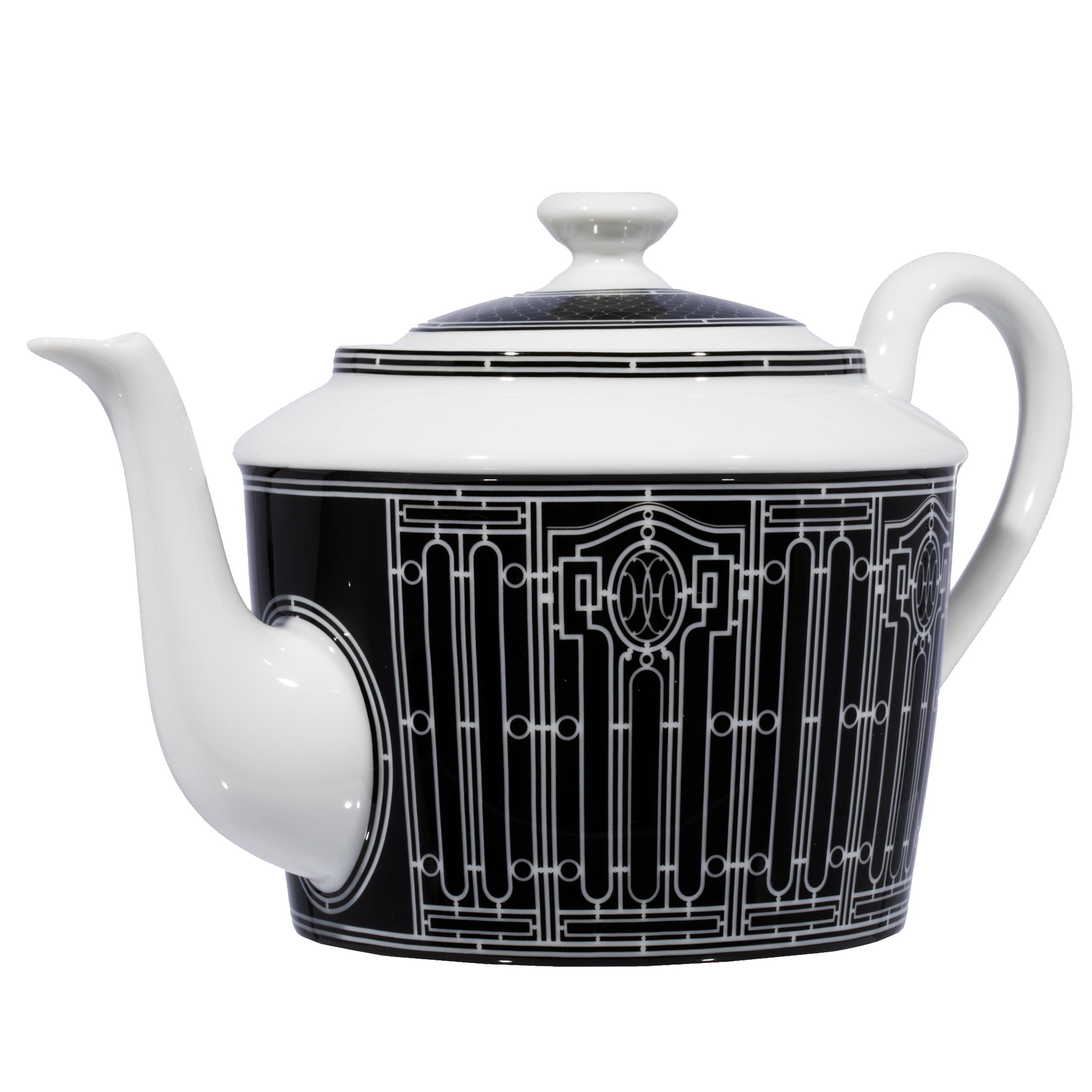 Hermes H Deco Teapot White & Black - On Repeat