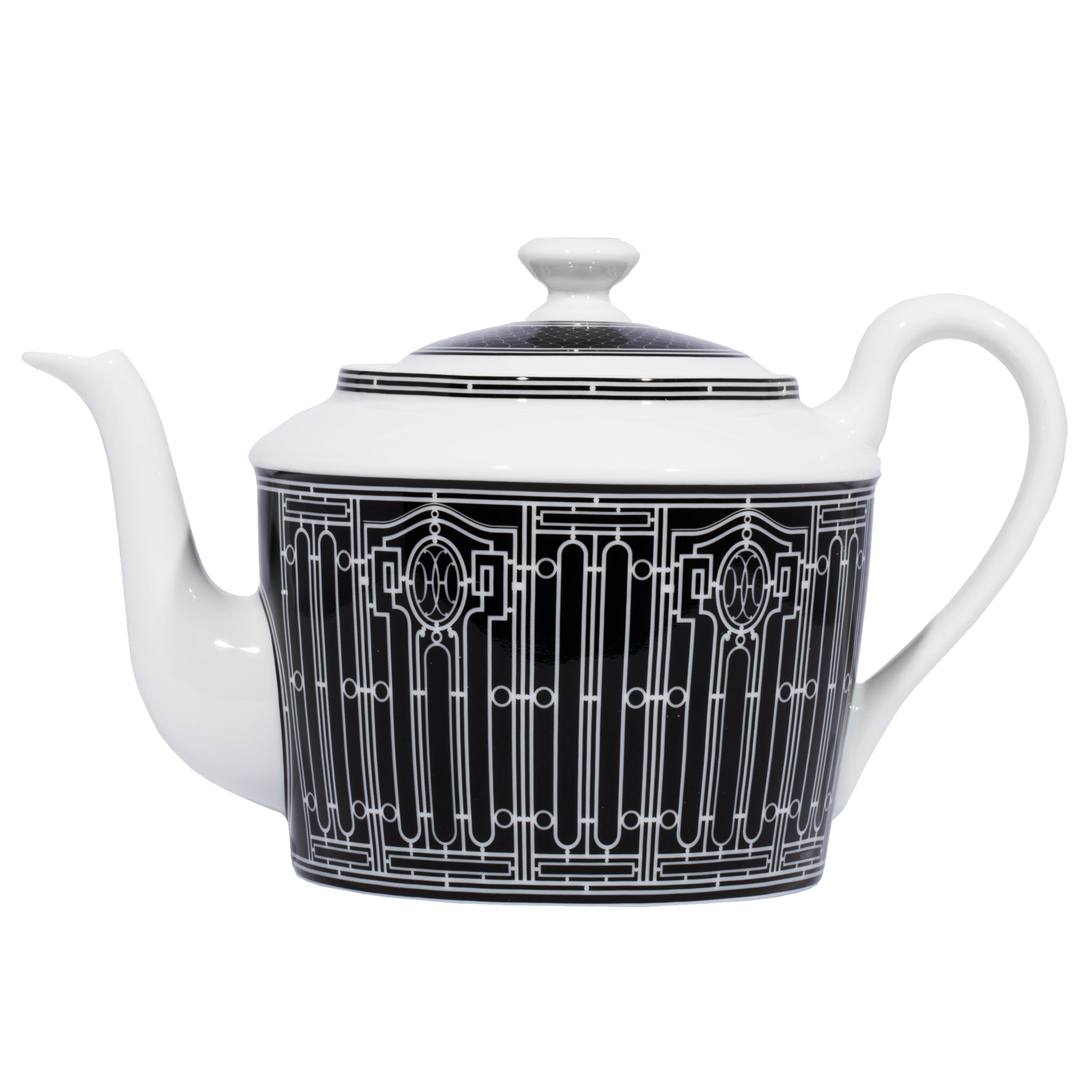 Hermes H Deco Teapot White & Black - On Repeat