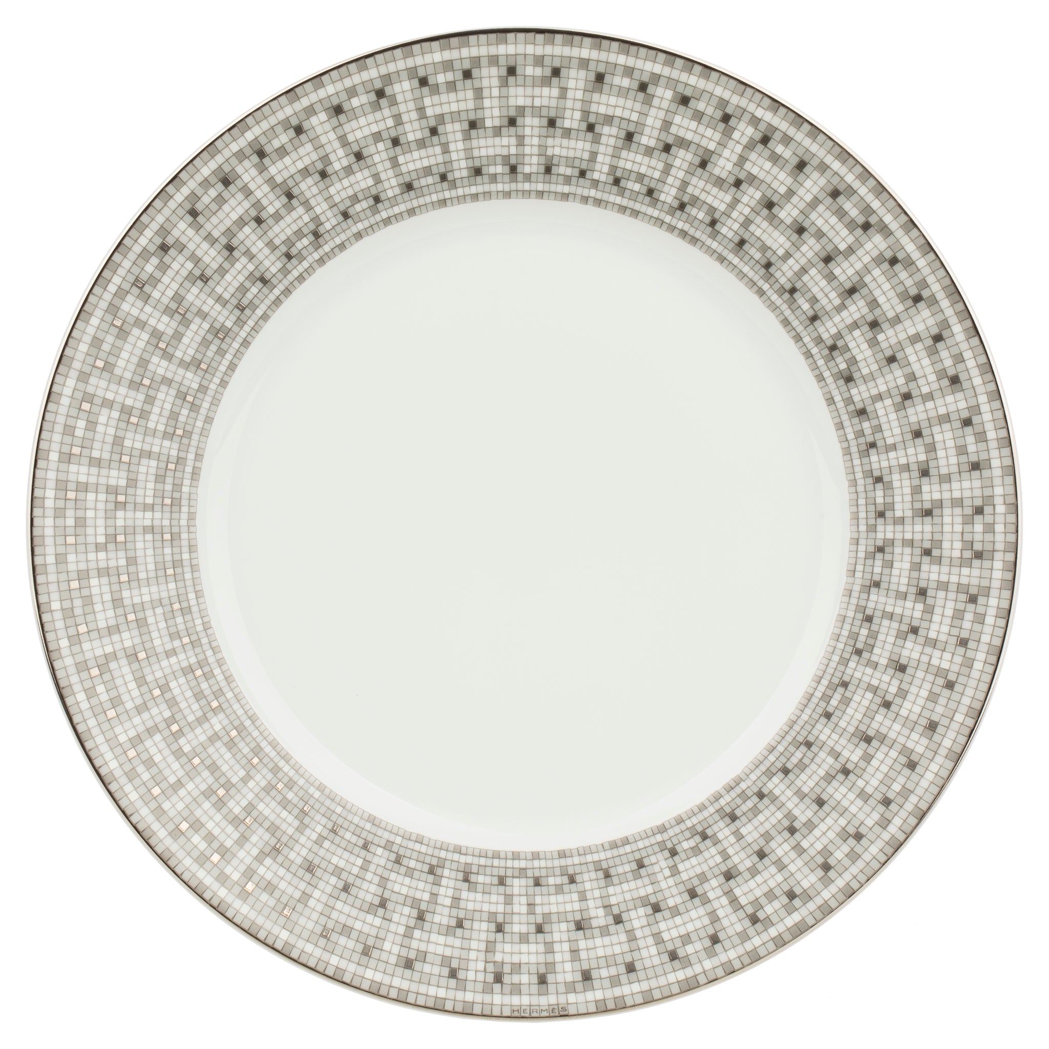 Hermes Mosaique au 24 Platinum Dinner Plate
