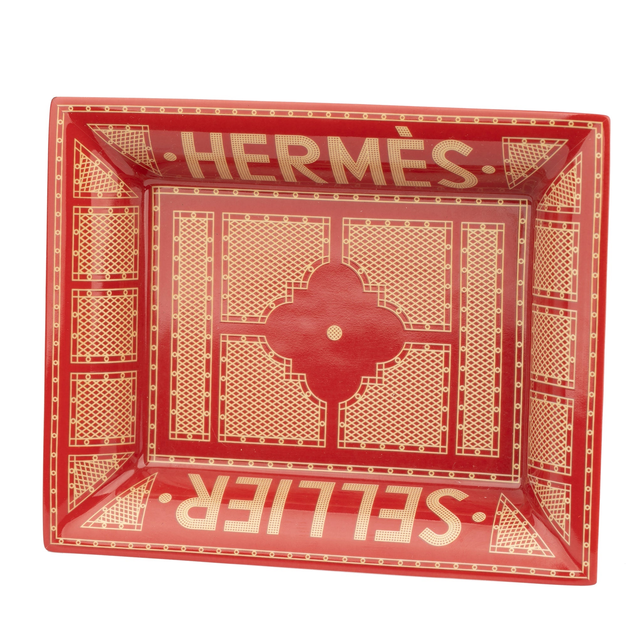 Hermes Sellier Change Tray Red & Gold - On Repeat