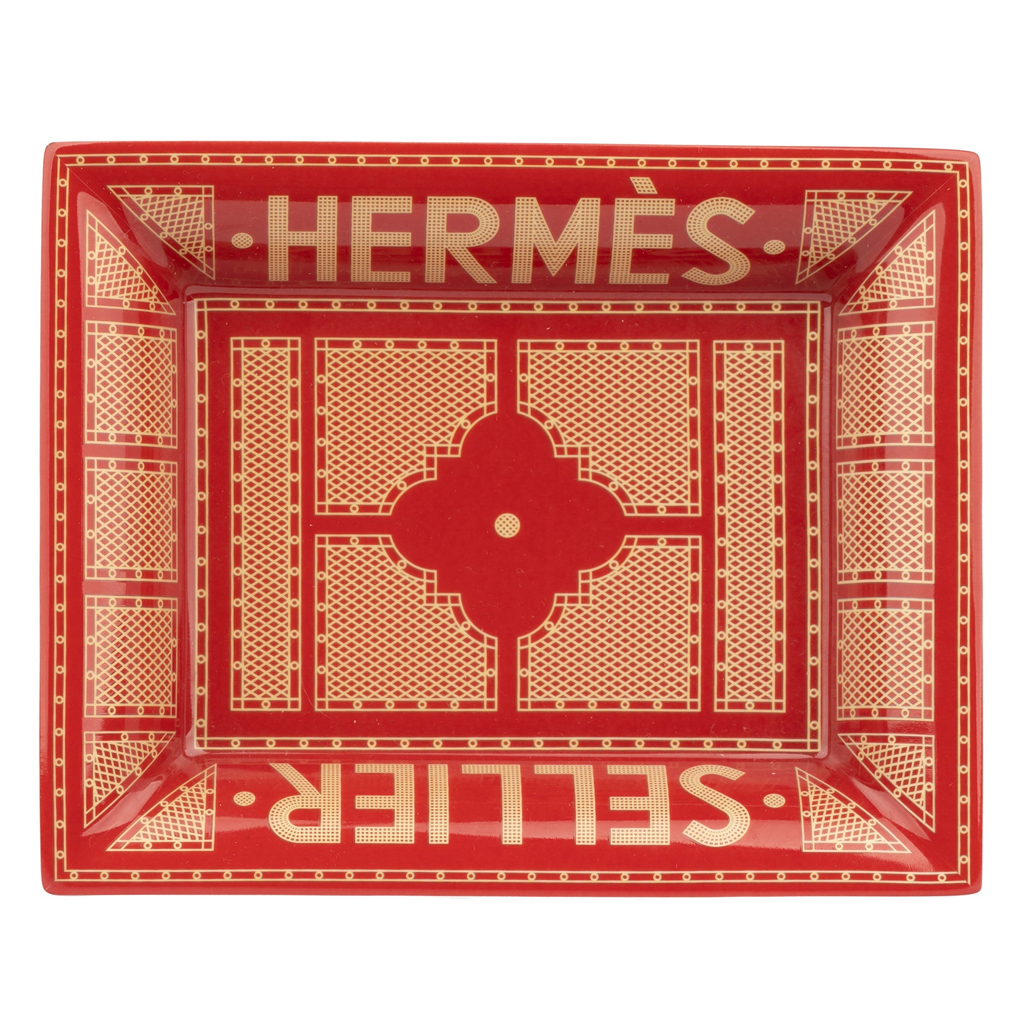 Hermes Sellier Change Tray Red & Gold - On Repeat