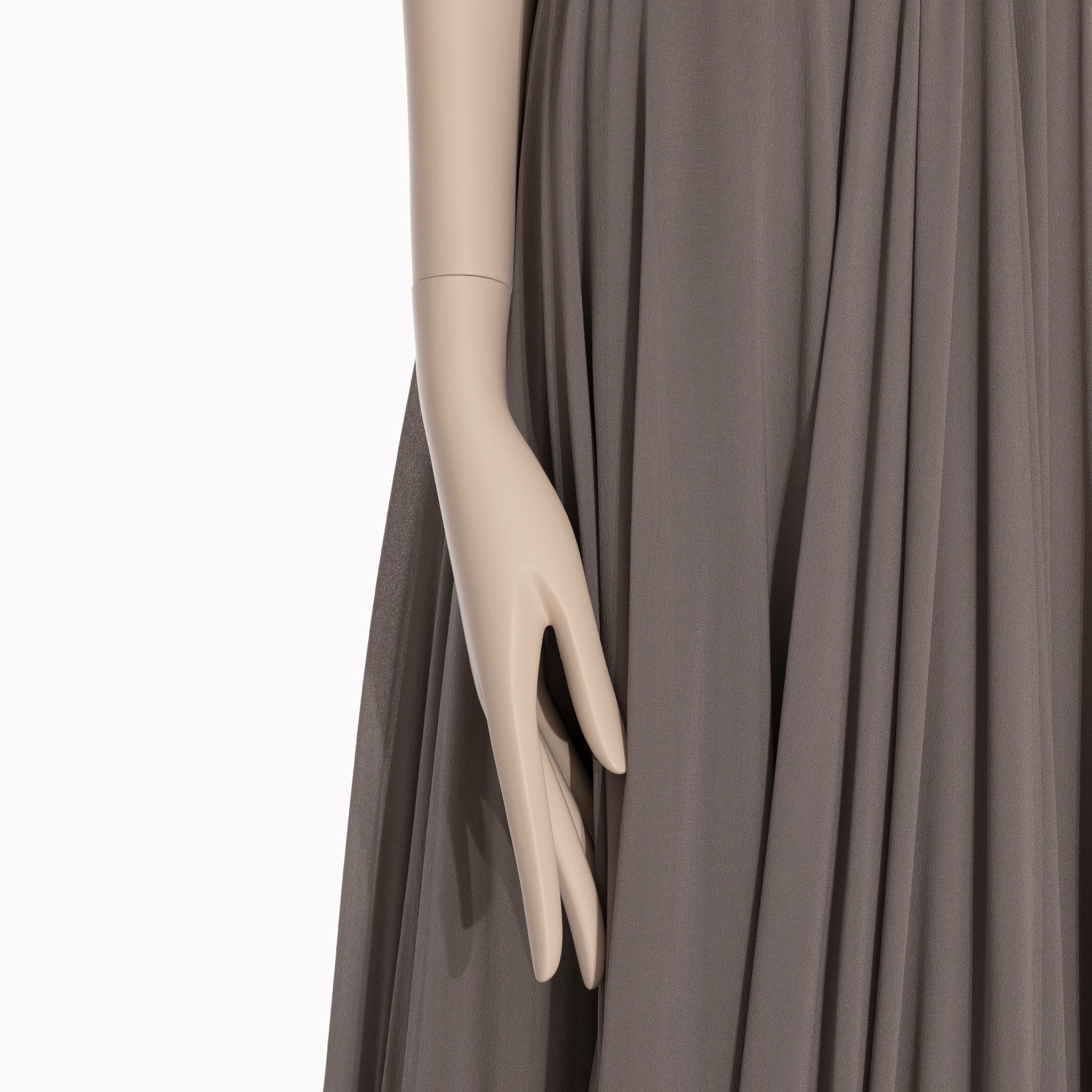 Yves Saint Laurent Couture Grey Evening Dress 36 FR
