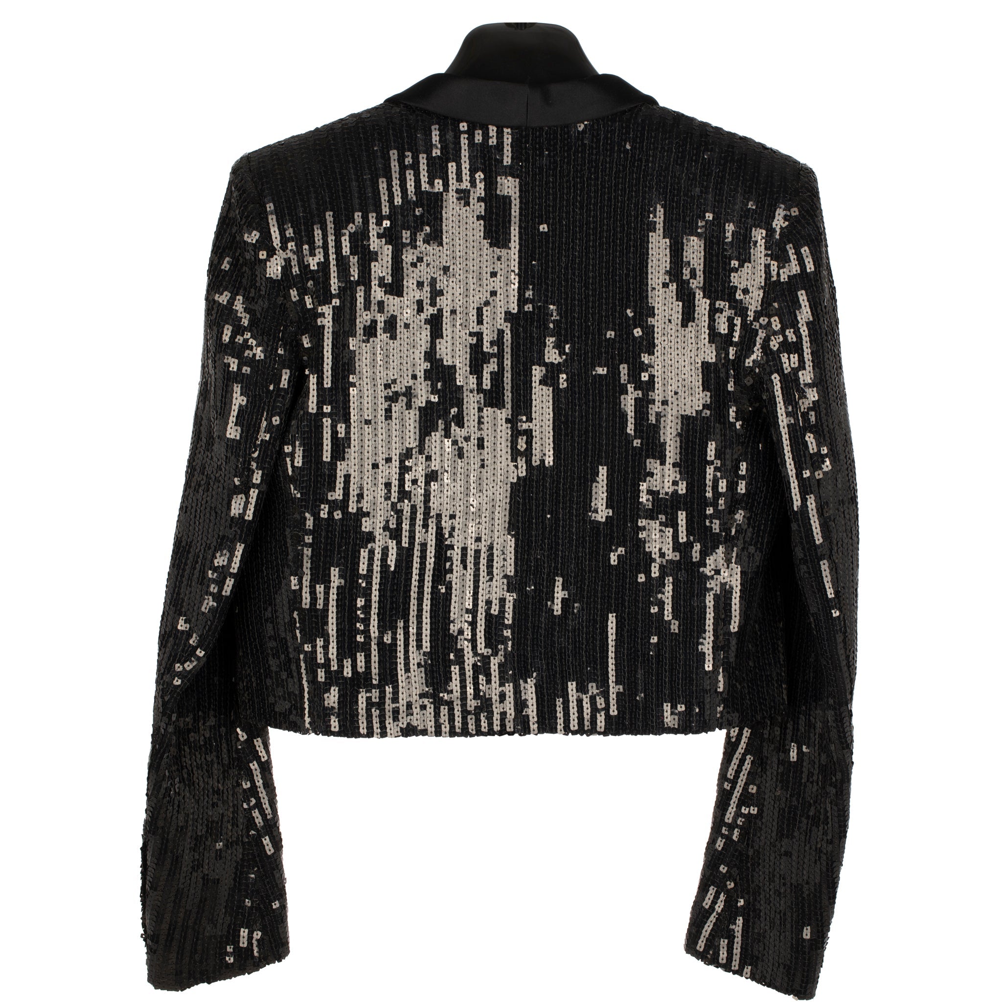 Yves Saint Laurent Evening Crop Jacket Black Sequin 36 Fr - On Repeat