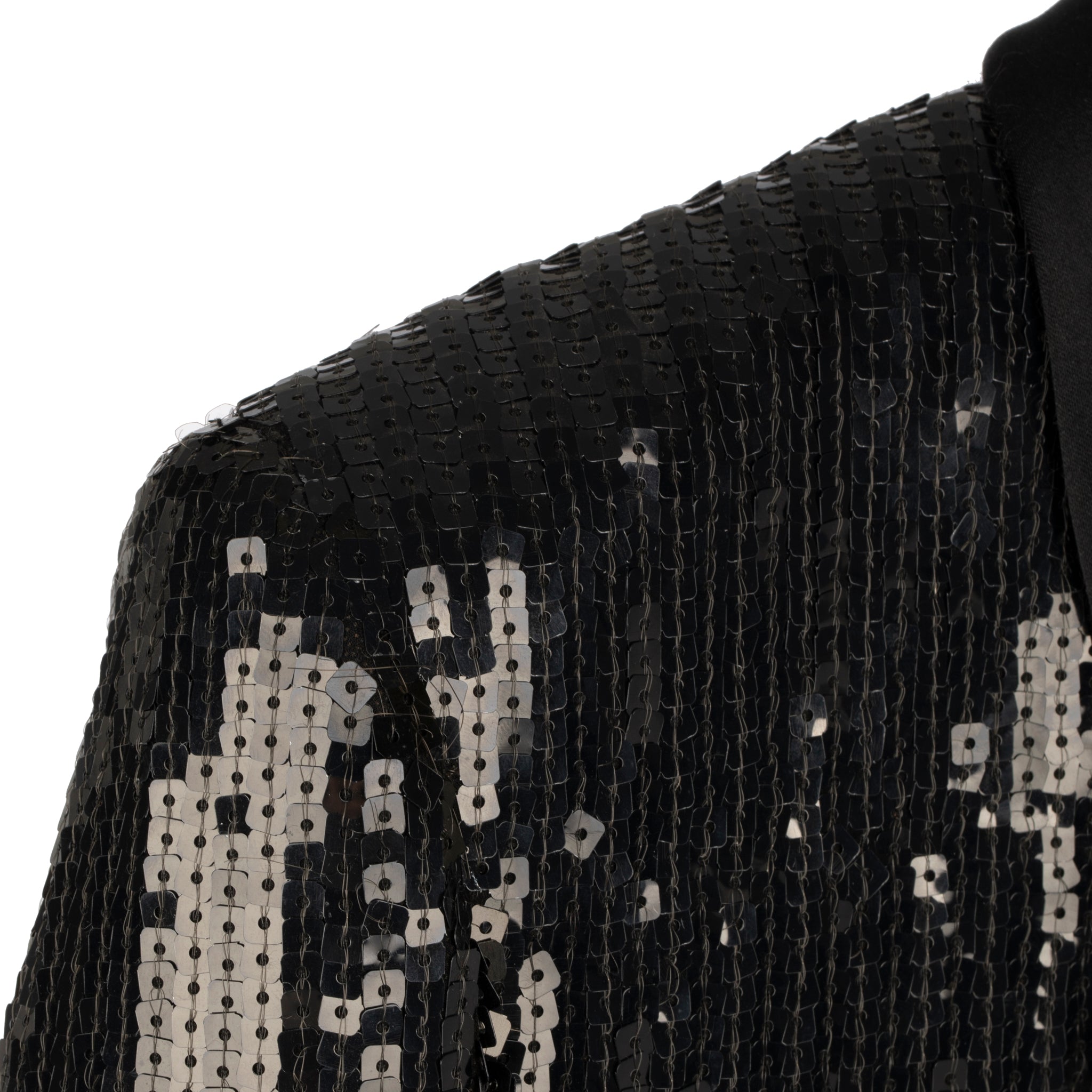 Yves Saint Laurent Evening Crop Jacket Black Sequin 36 Fr - On Repeat