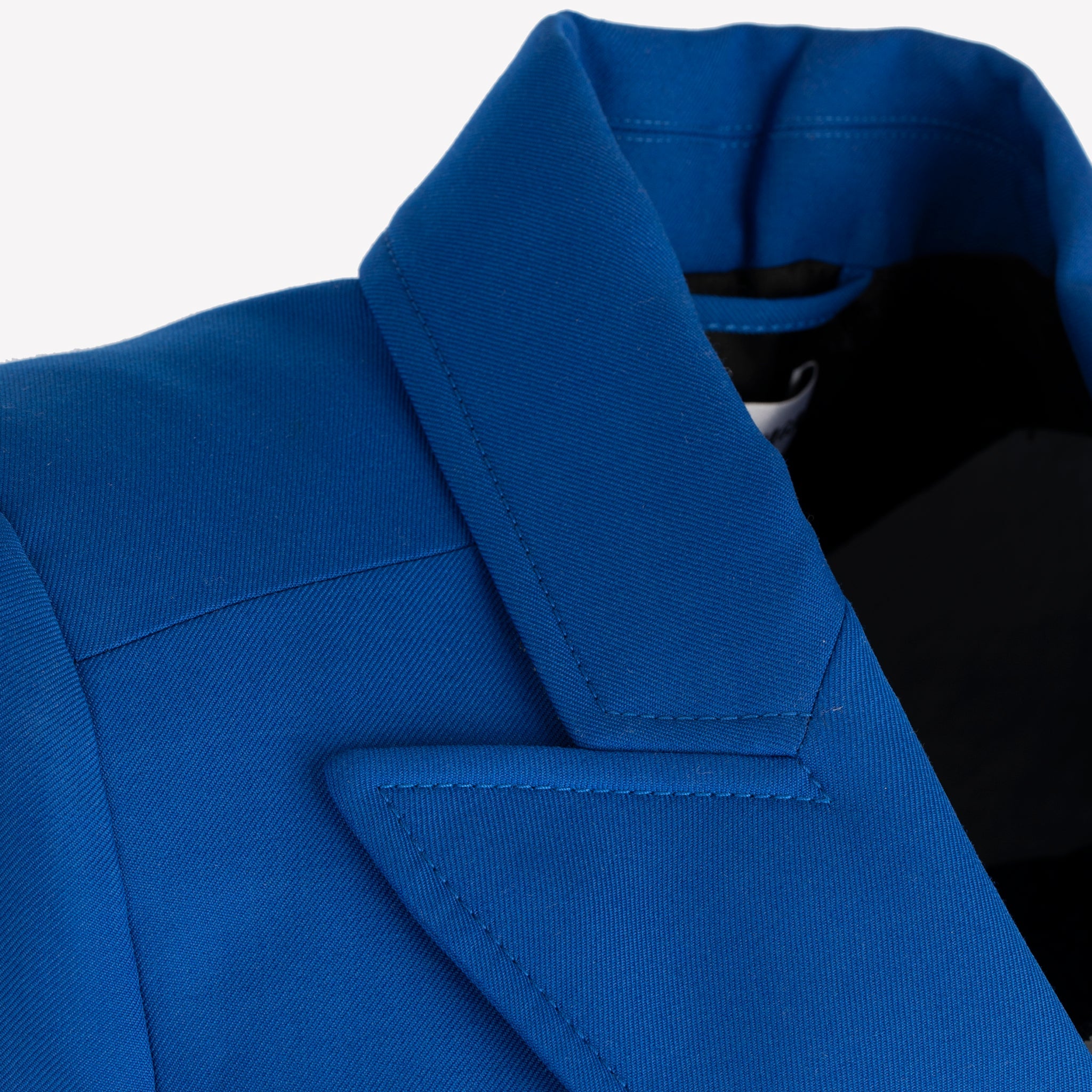 BALENCIAGA HOURGLASS DOUBLE BREASTED WOOL BLEND COAT ROYAL BLUE - On Repeat