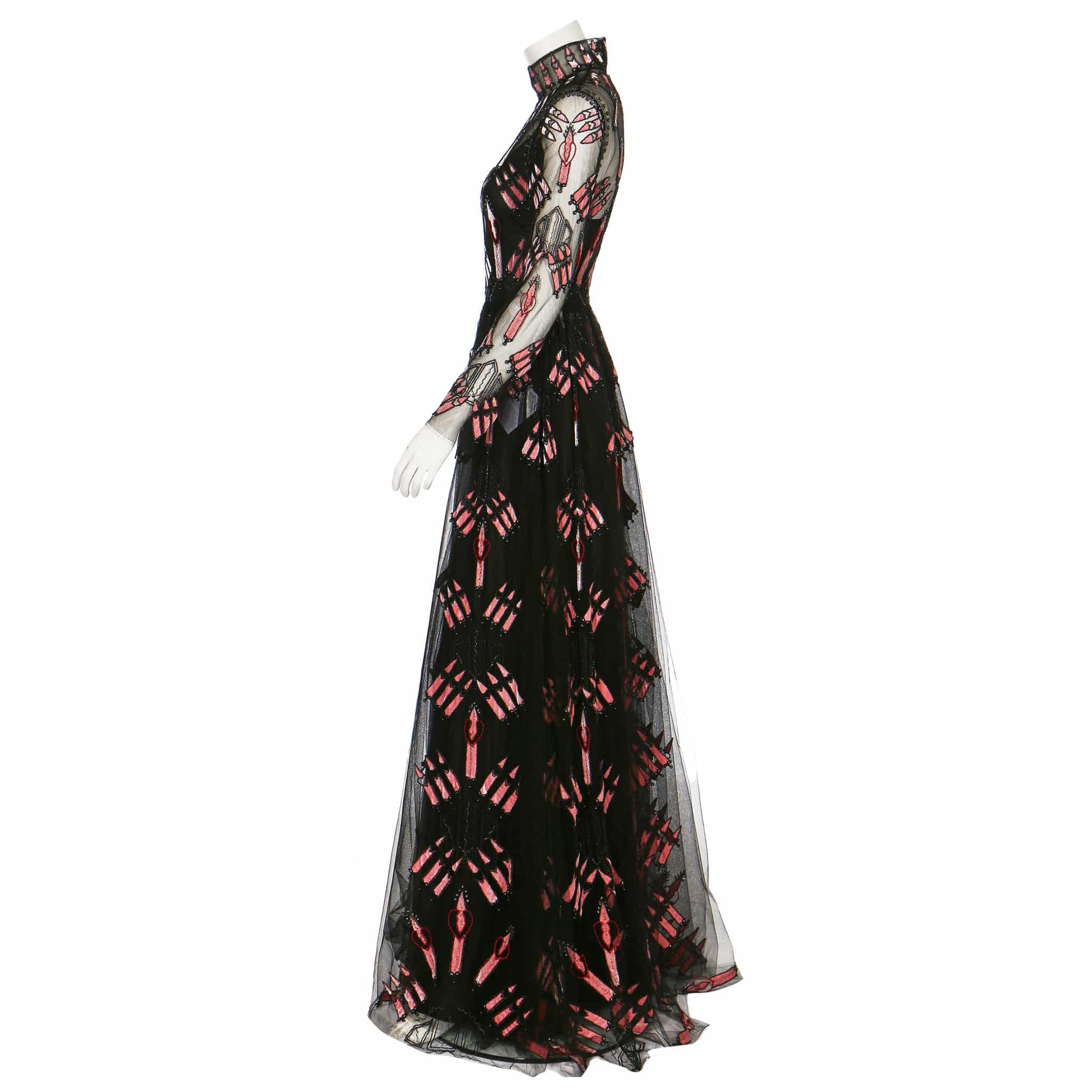 VALENTINO BY PIERPAOLO PICCIOLI EMBELLISHED TULLE EVENING DRESS 38 IT - On Repeat
