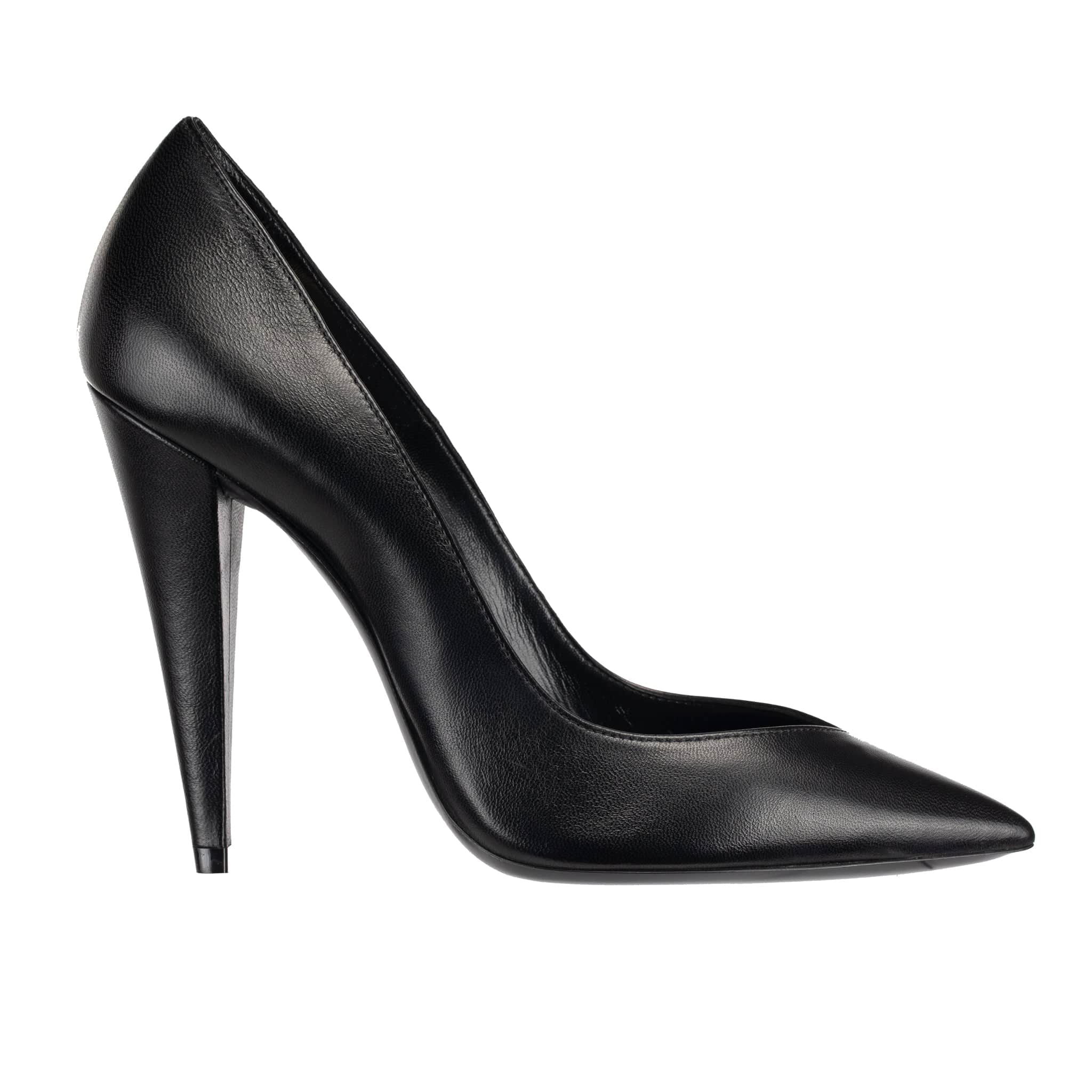 Yves Saint Laurent Decollete Era Black Leather Pumps