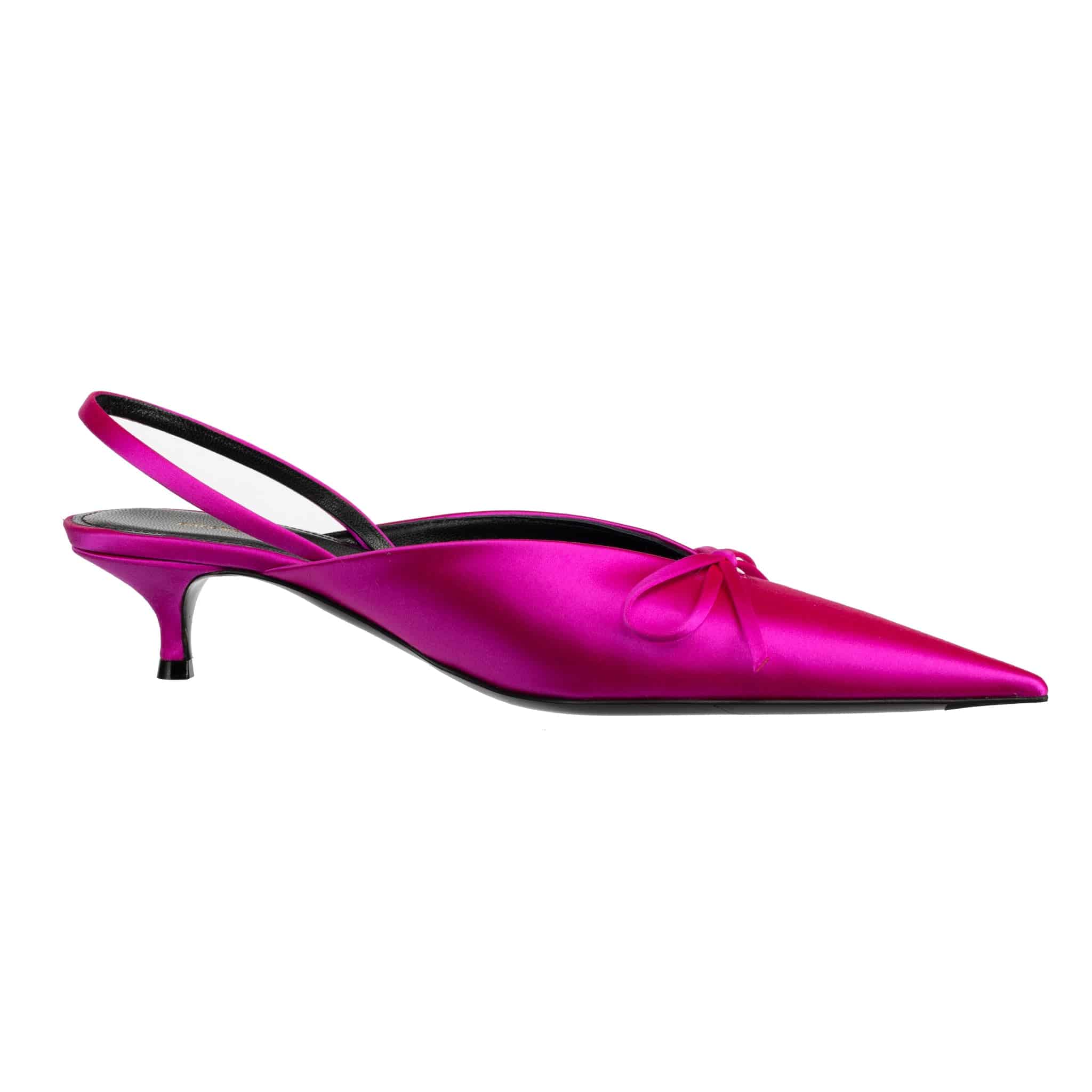 BALENCIAGA KNIFE SLINGBACK KITTEN HEELS ROSE FUCHSIA 37.5 FR - On Repeat