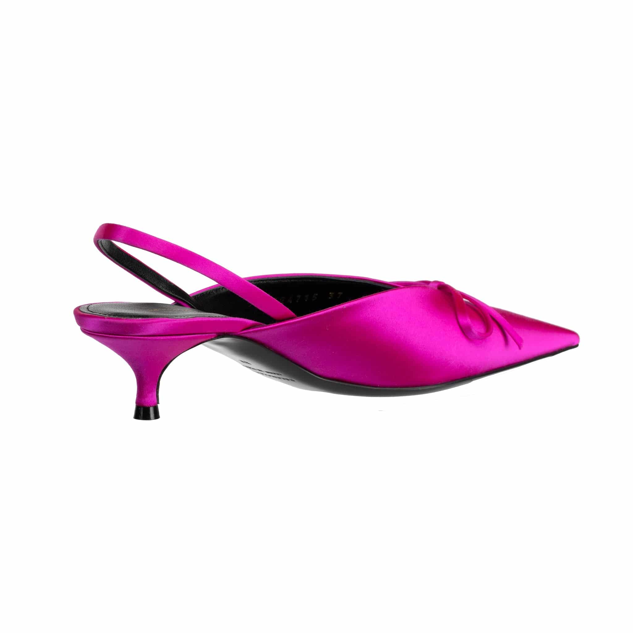 BALENCIAGA KNIFE SLINGBACK KITTEN HEELS ROSE FUCHSIA 37.5 FR - On Repeat