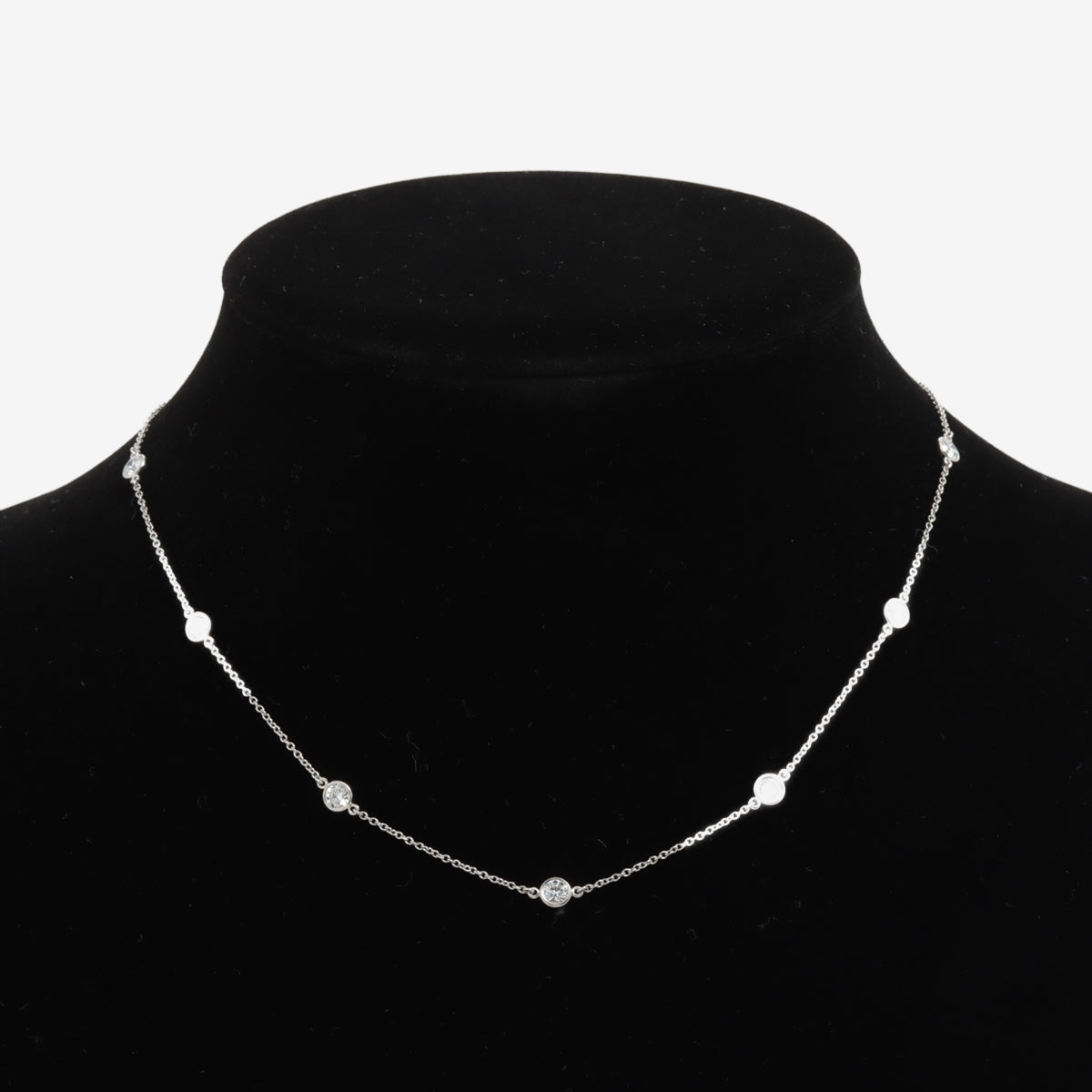 Tiffany & Co. By the Yard 11P Diamond Necklace in Platinum