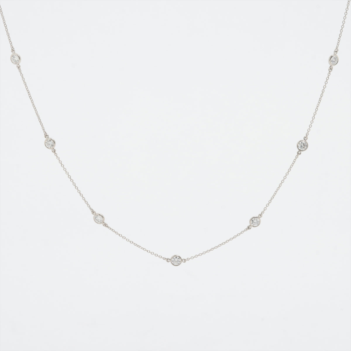 Tiffany & Co. By the Yard 11P Diamond Necklace in Platinum