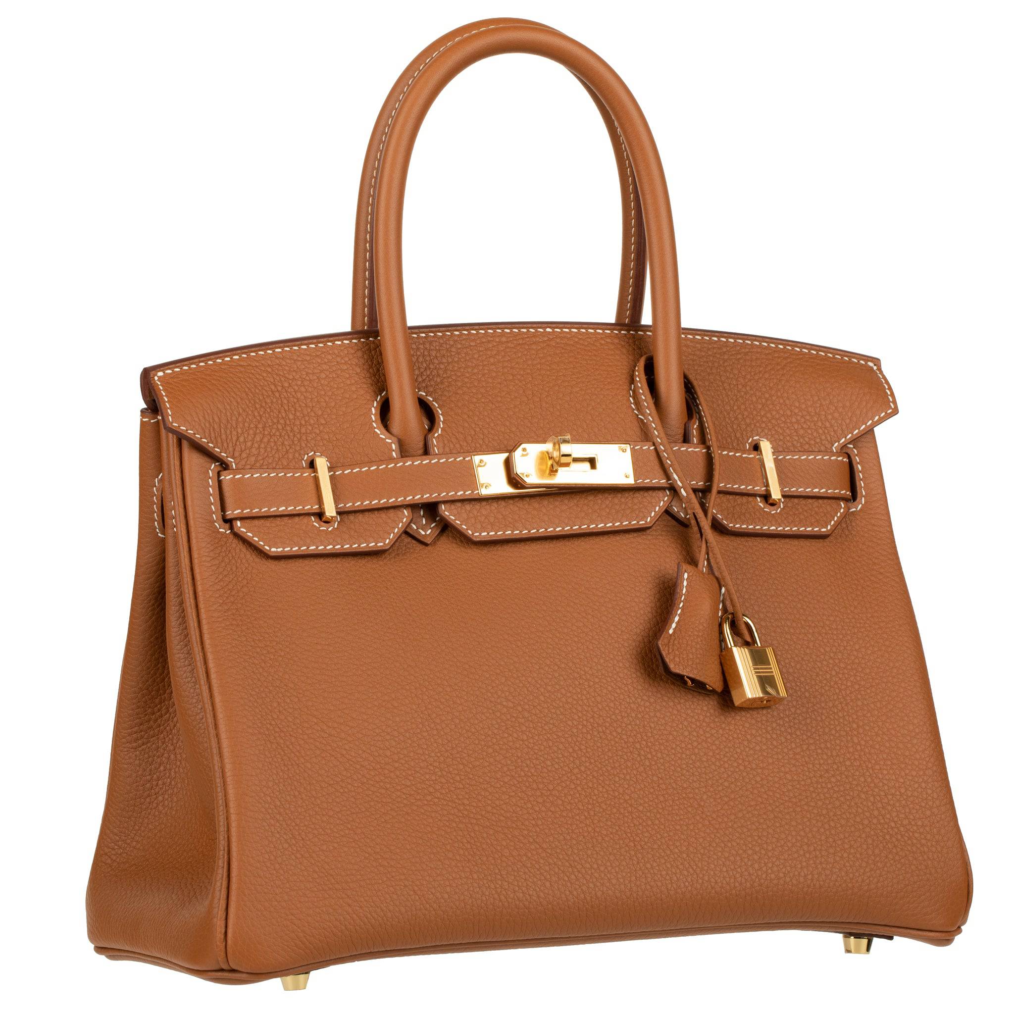 Hermes Birkin 30cm Gold Togo Leather Gold Hardware