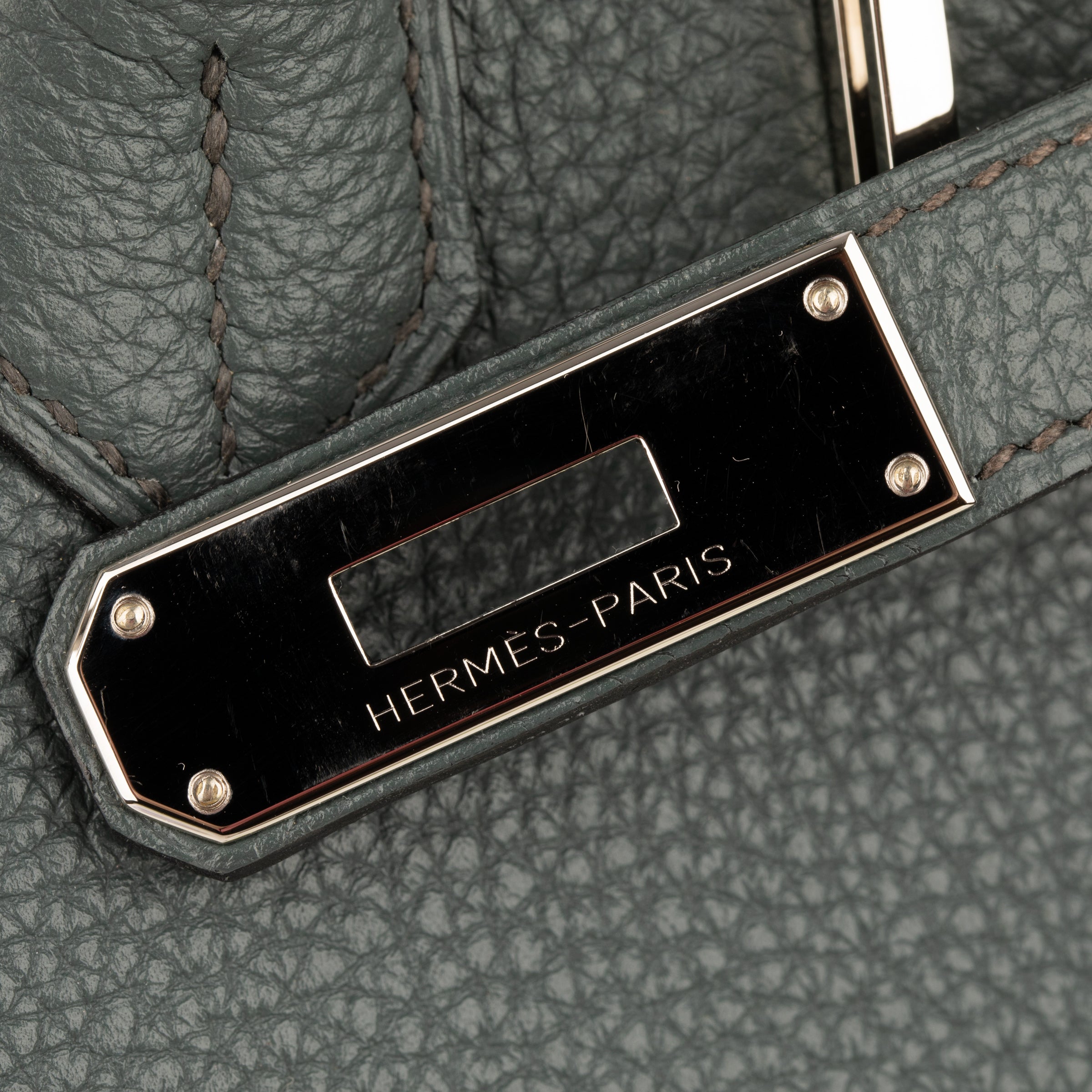 Hermes Birkin 30cm Blue Orage Togo Leather Palladium Hardware