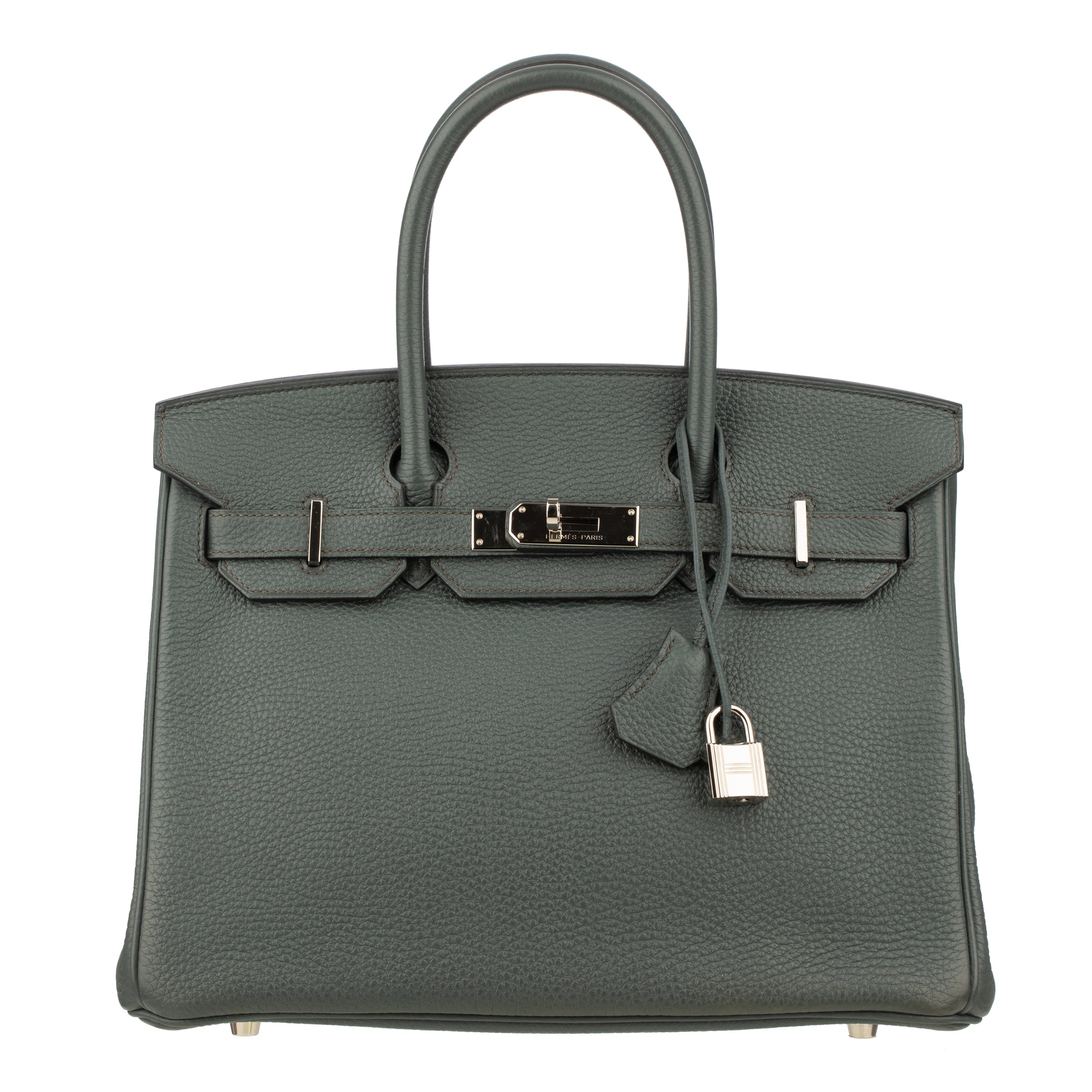 Hermes Birkin 30cm Blue Orage Togo Leather Palladium Hardware