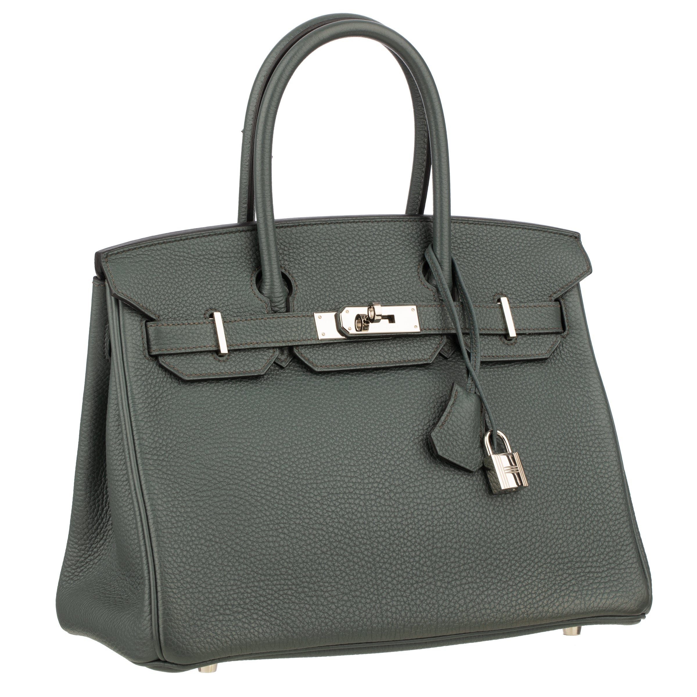 Hermes Birkin 30cm Blue Orage Togo Leather Palladium Hardware