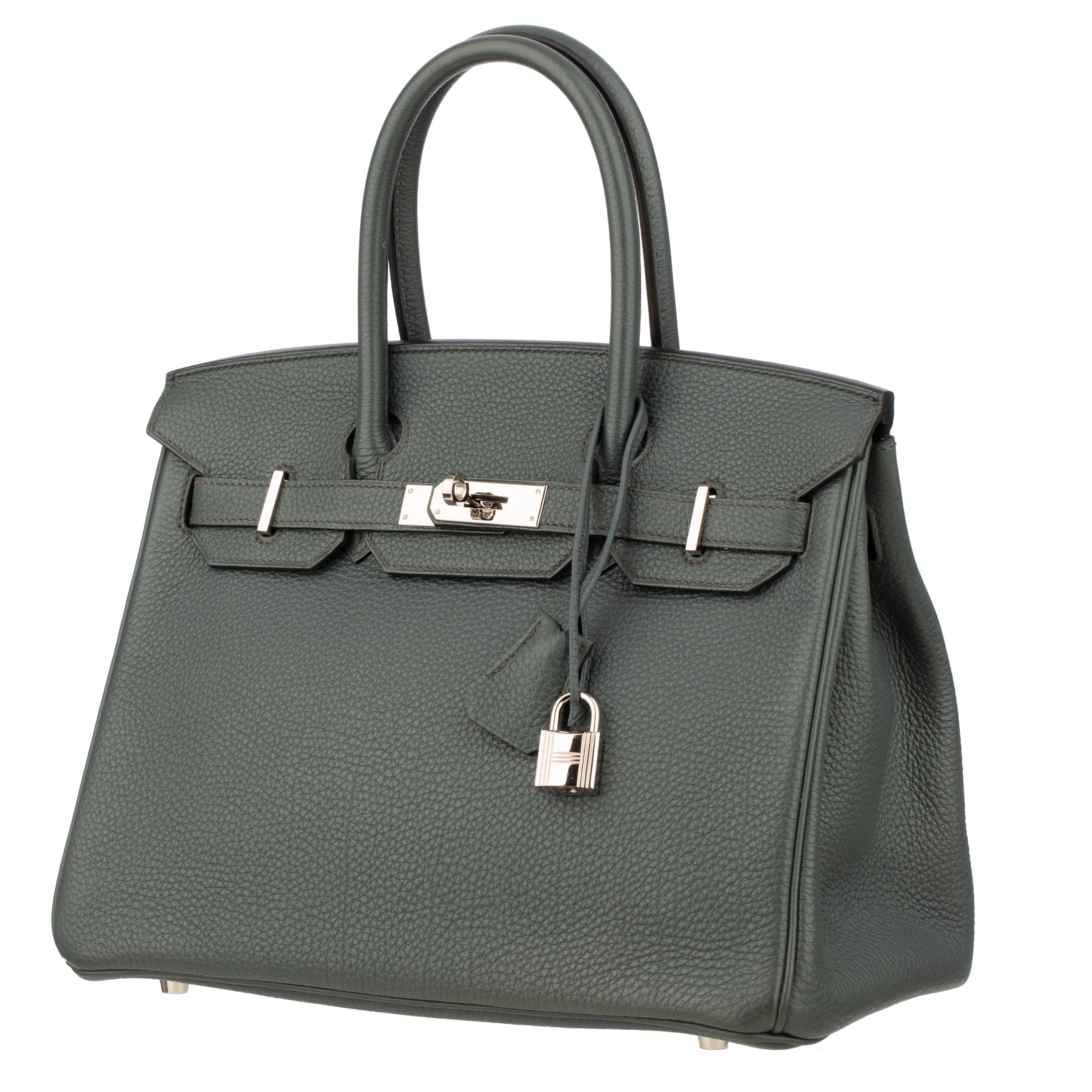 Hermes Birkin 30cm Blue Orage Togo Leather Palladium Hardware