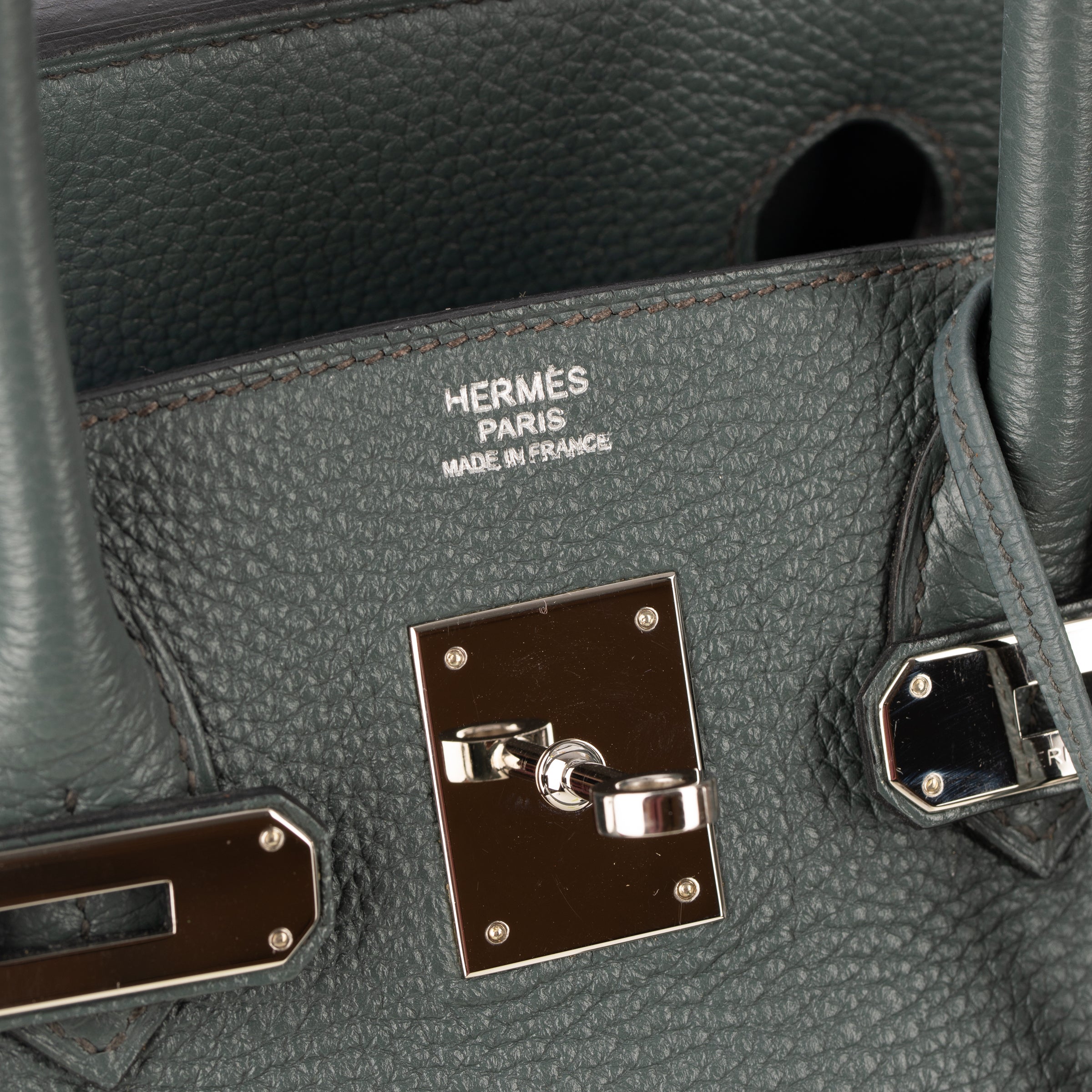 Hermes Birkin 30cm Blue Orage Togo Leather Palladium Hardware