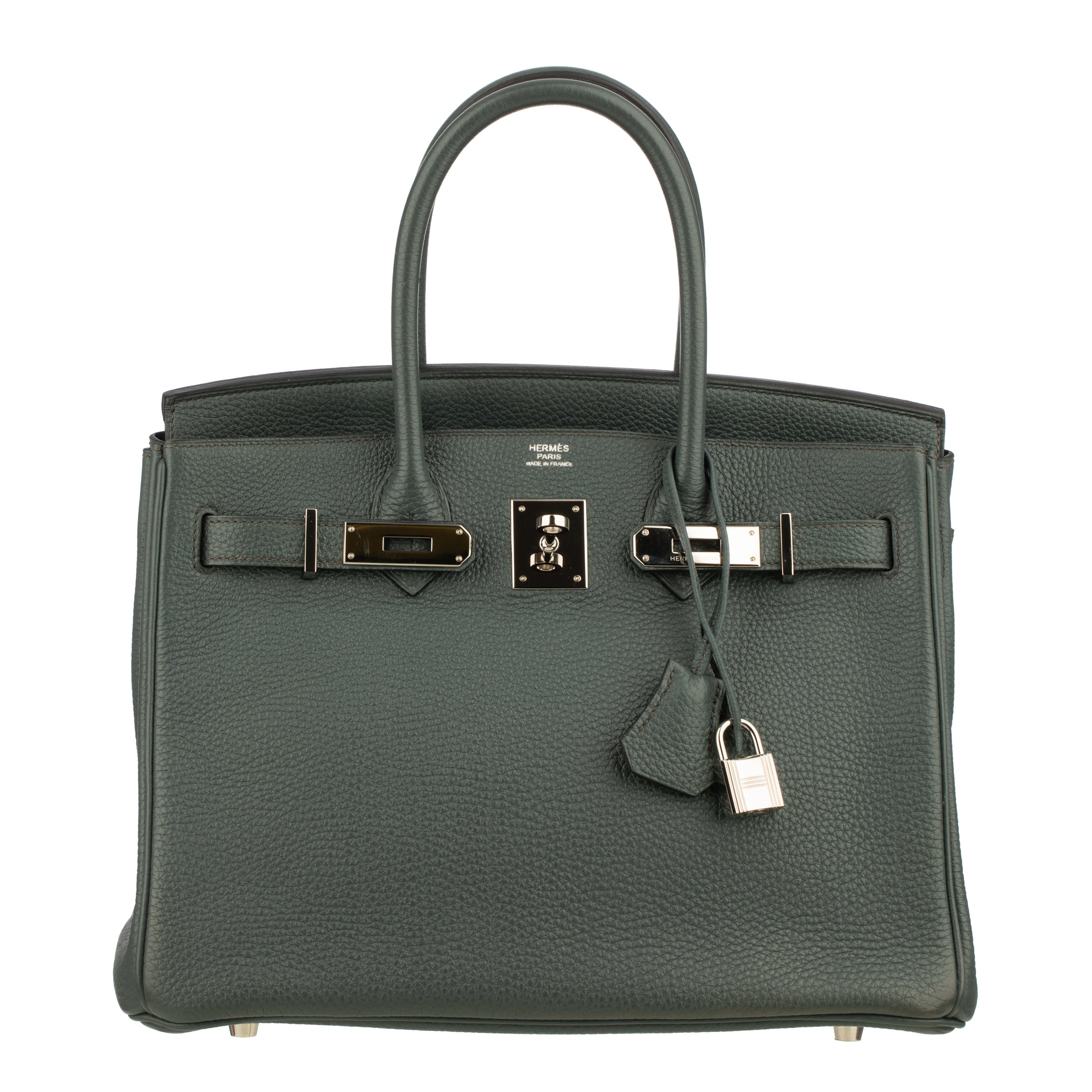 Hermes Birkin 30cm Blue Orage Togo Leather Palladium Hardware