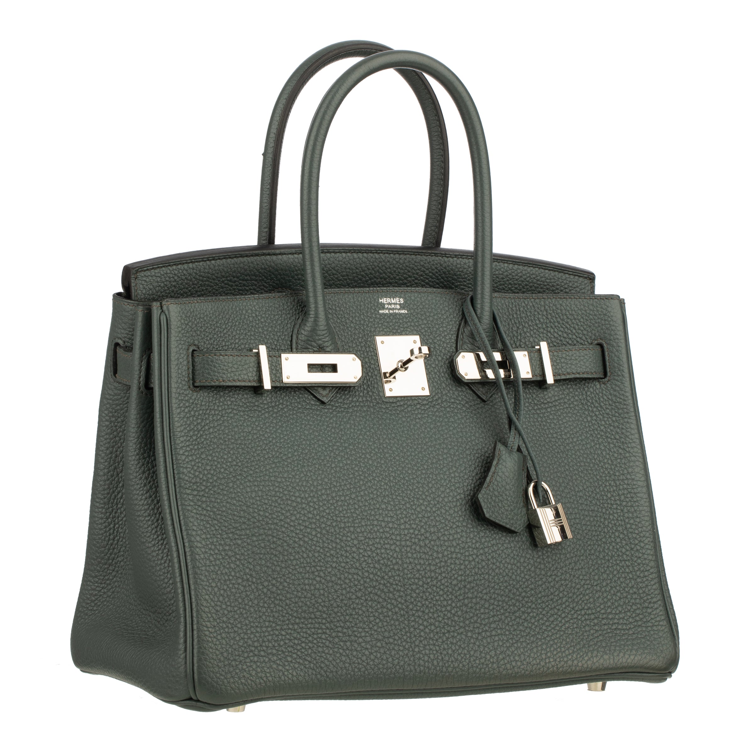 Hermes Birkin 30cm Blue Orage Togo Leather Palladium Hardware