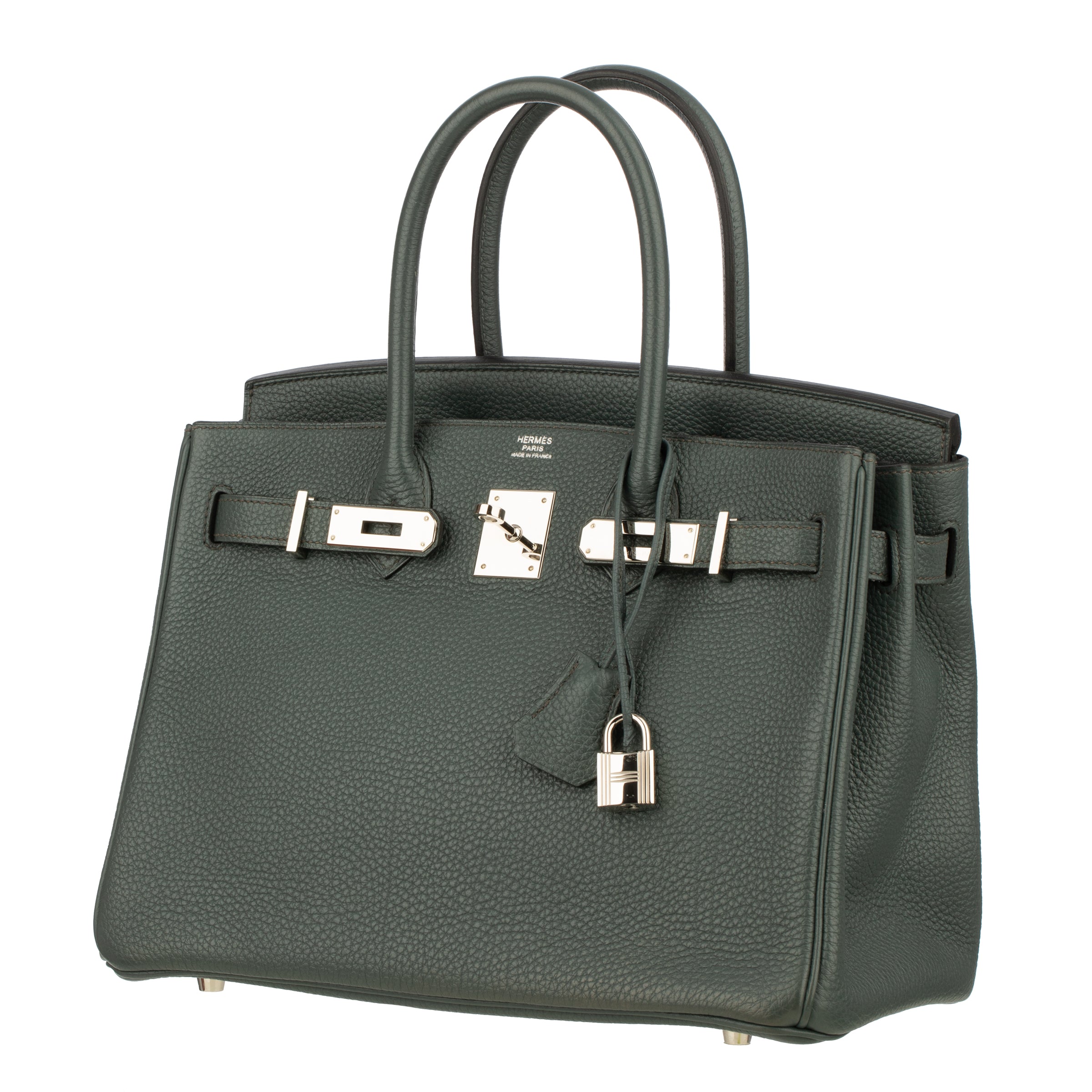 Hermes Birkin 30cm Blue Orage Togo Leather Palladium Hardware