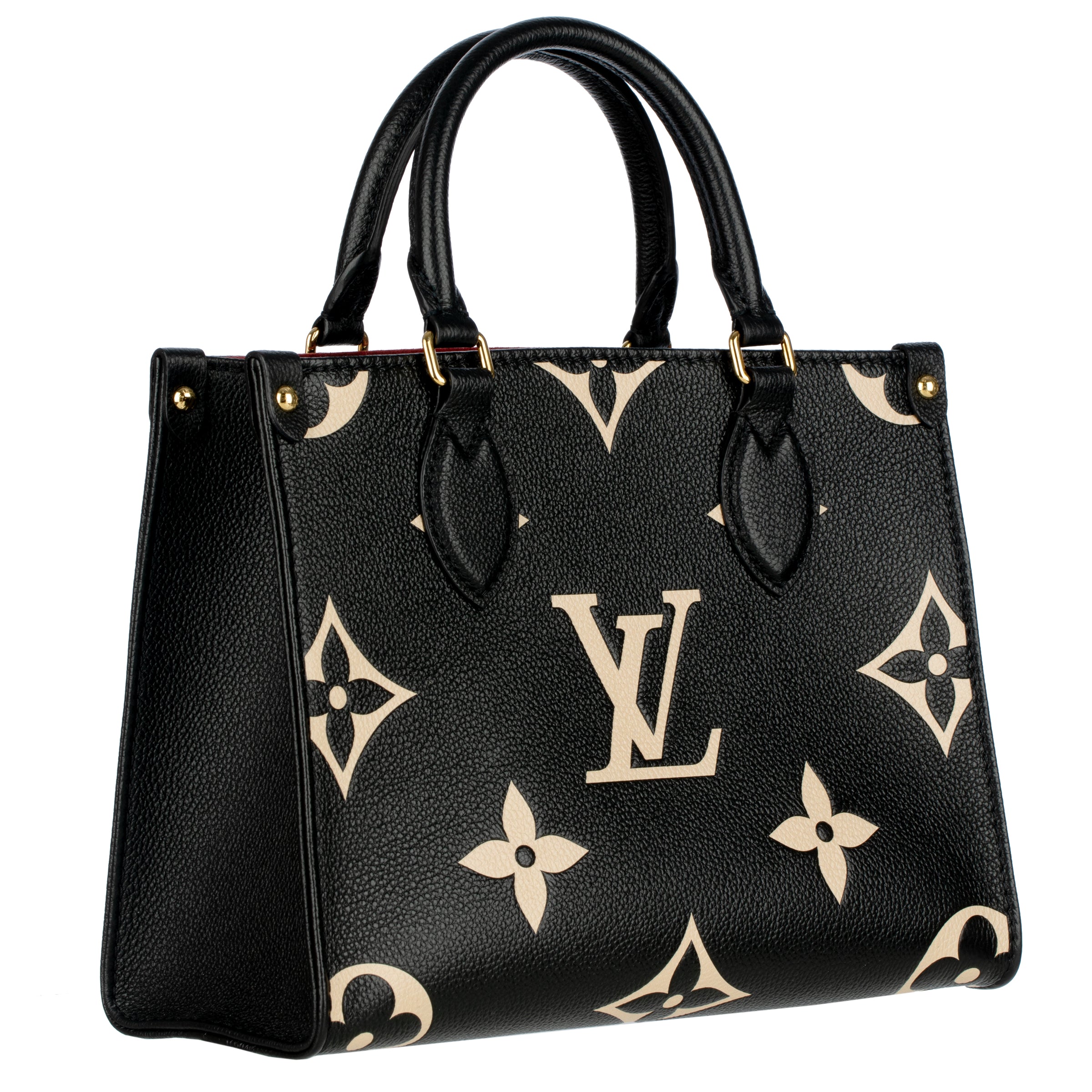 Louis Vuitton On-The-Go PM Black and Beige