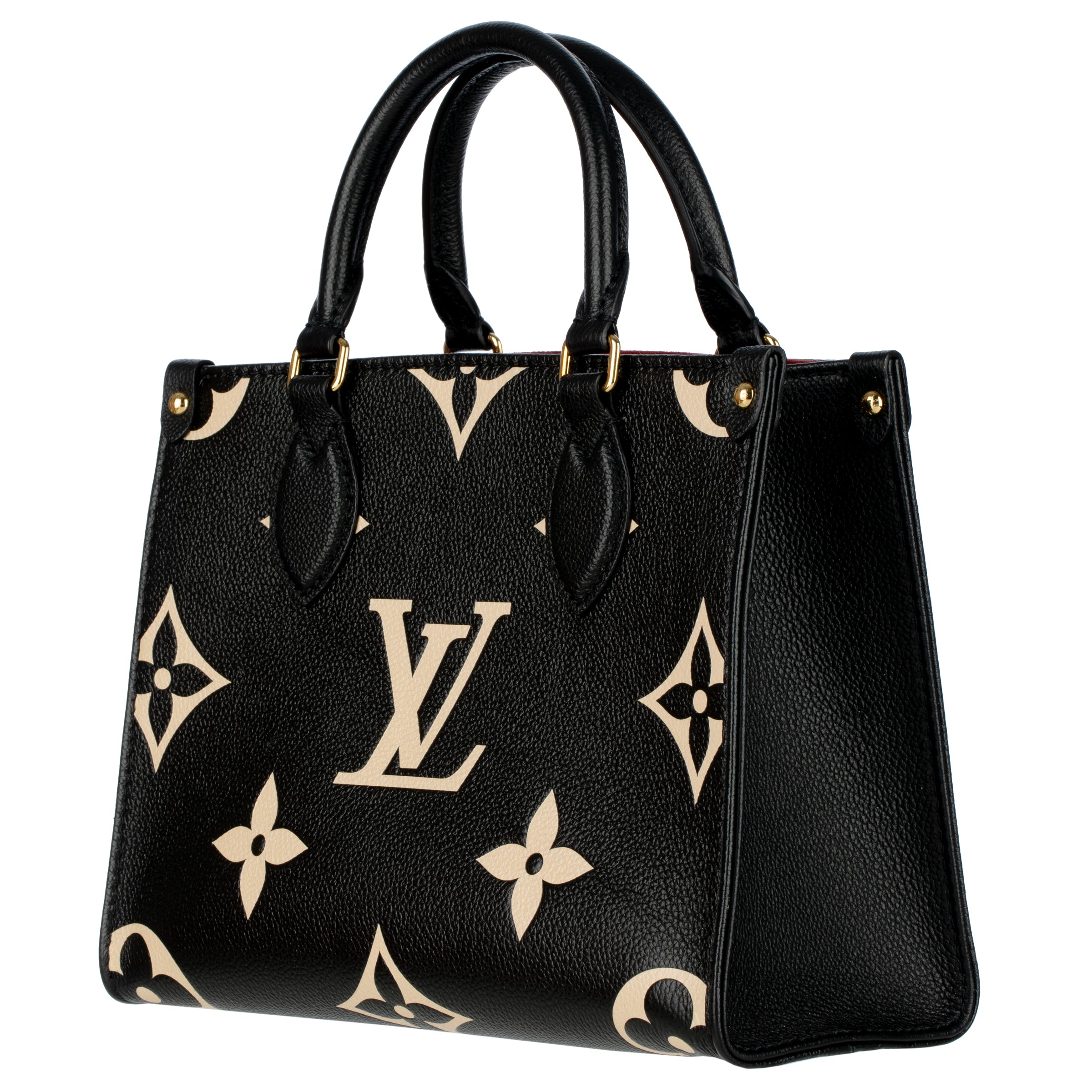 Louis Vuitton On-The-Go PM Black and Beige