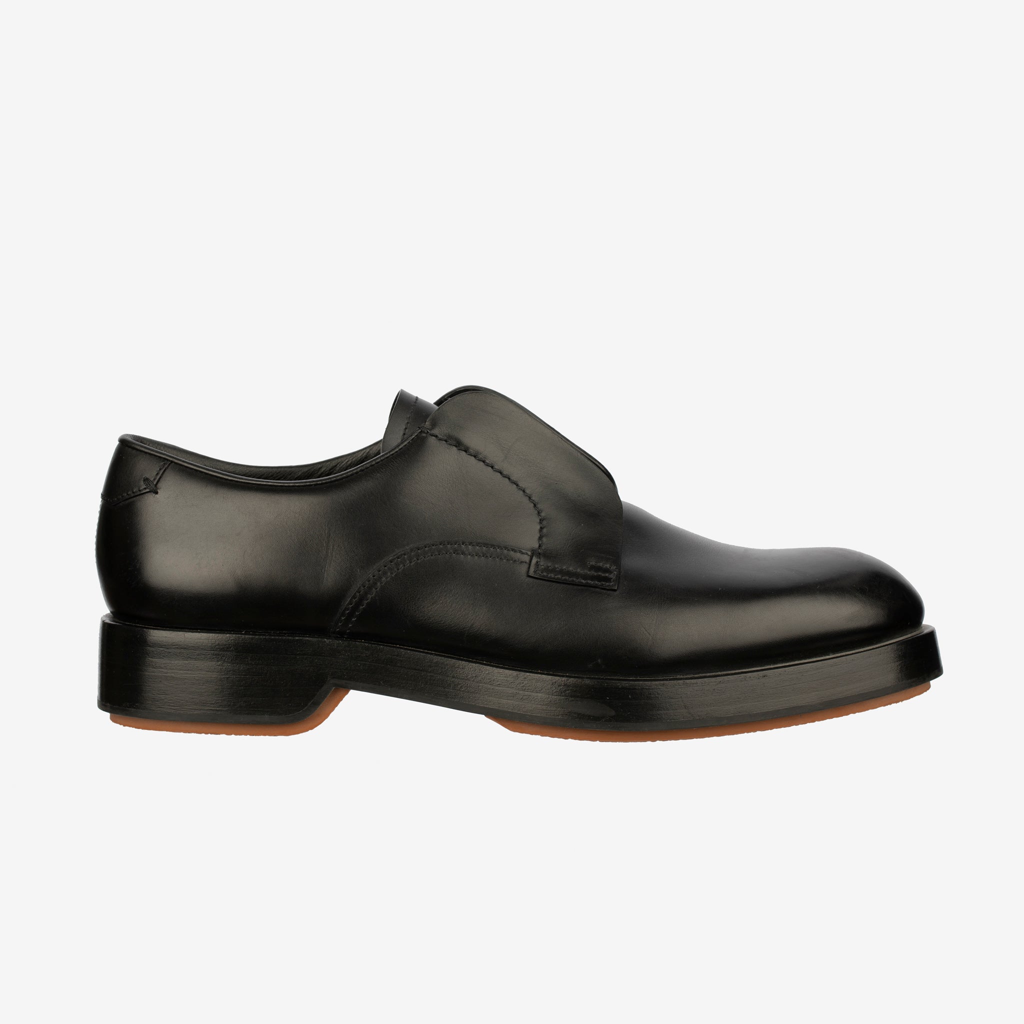 Zegna Men’s Udine Derby Shoes – Black Leather - Size 11 US