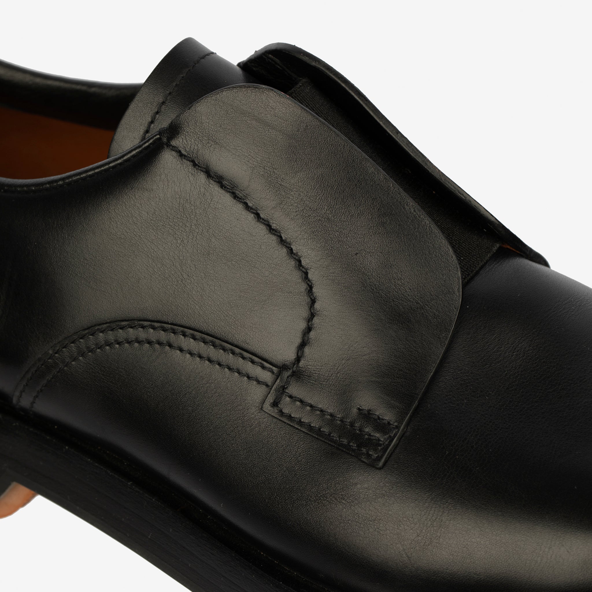 Zegna Men’s Udine Derby Shoes – Black Leather - Size 11 US