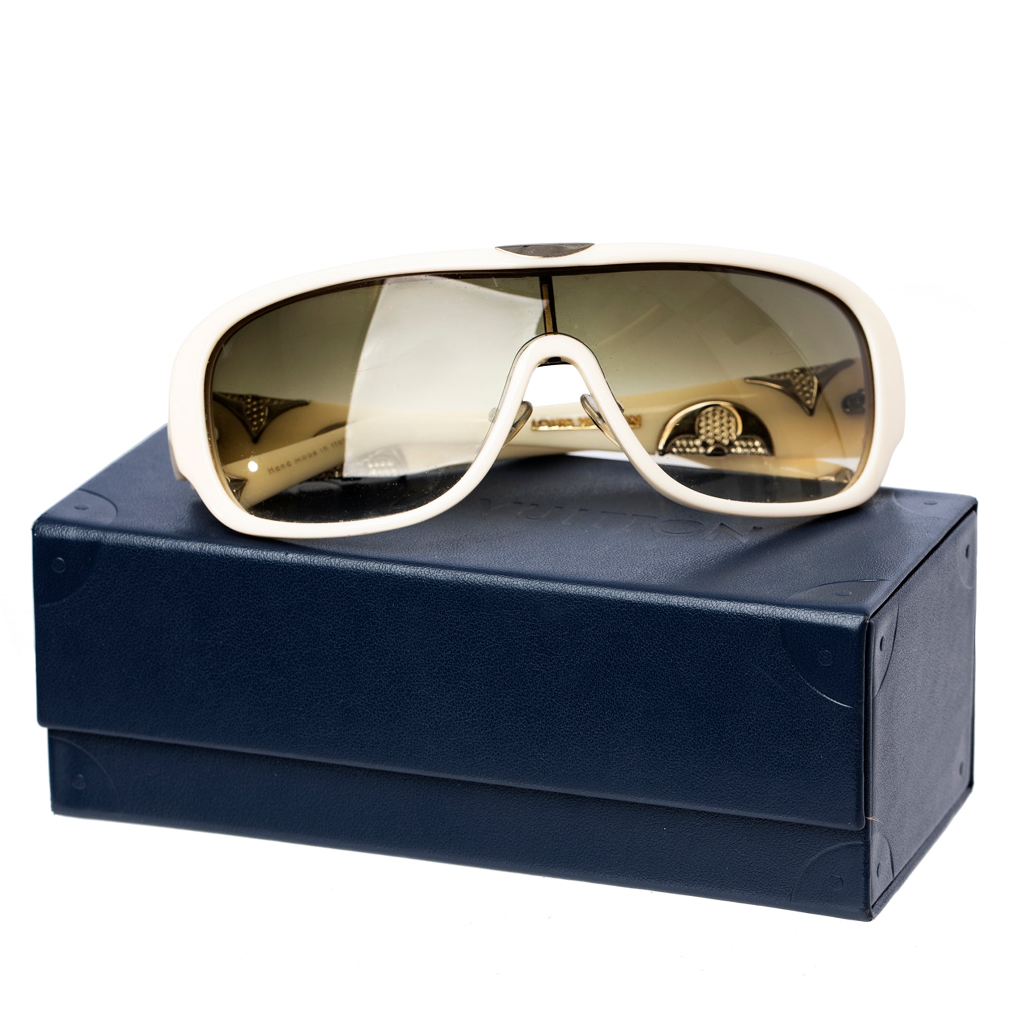 Louis Vuitton Sunglasses Ivory With Rhinestones