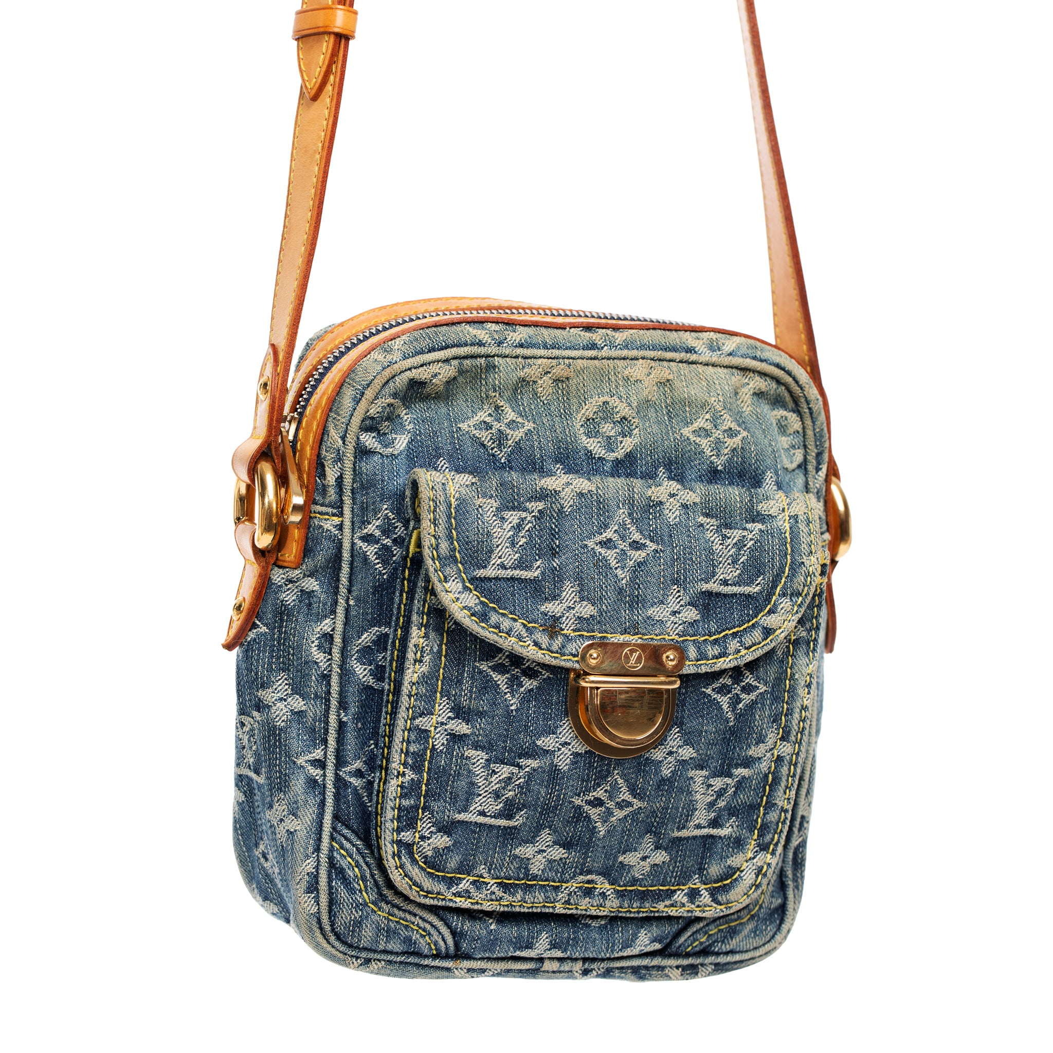 Louis Vuitton Denim Monogram Shoulder Bag