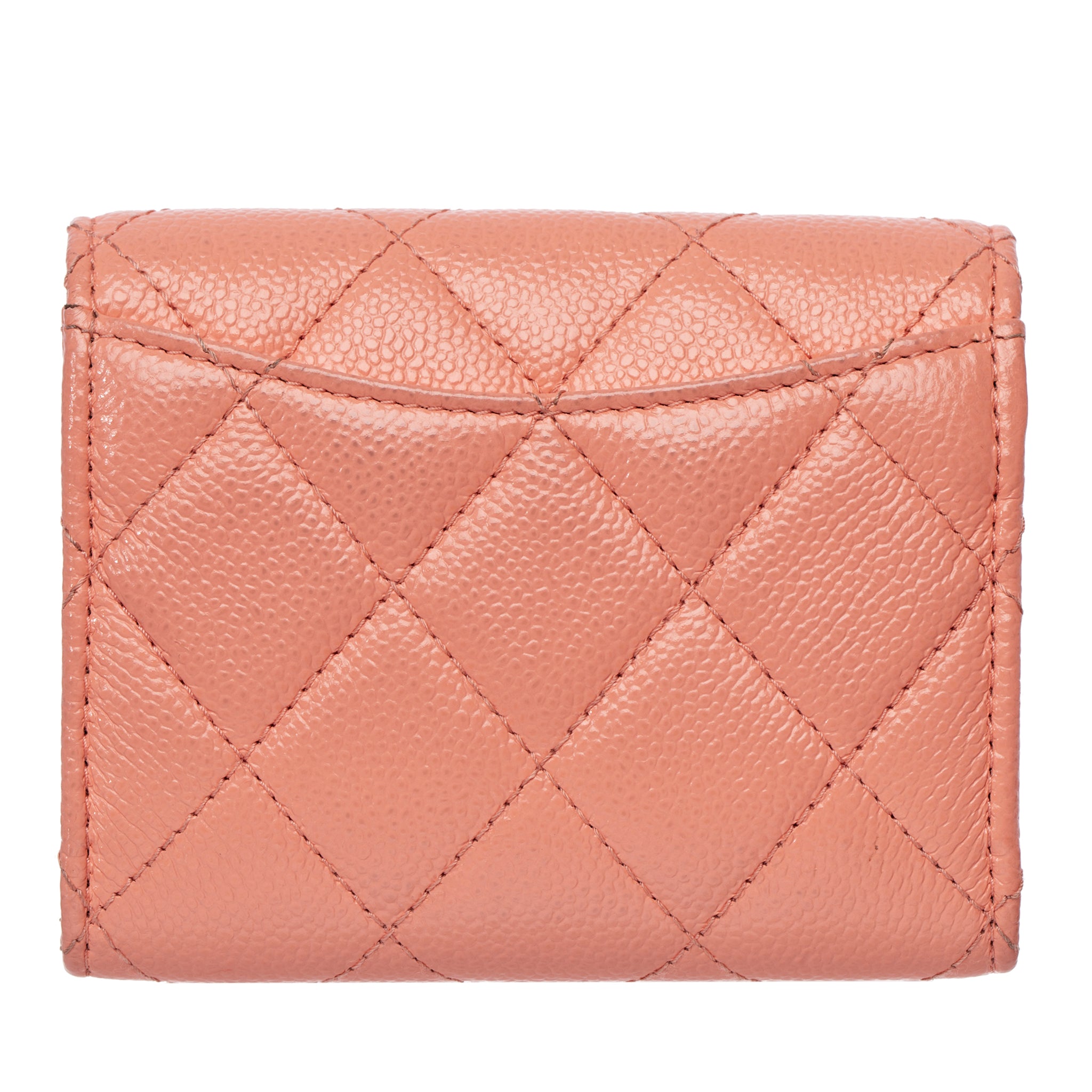 Chanel Small Wallet-On-Chain Pink Caviar Leather