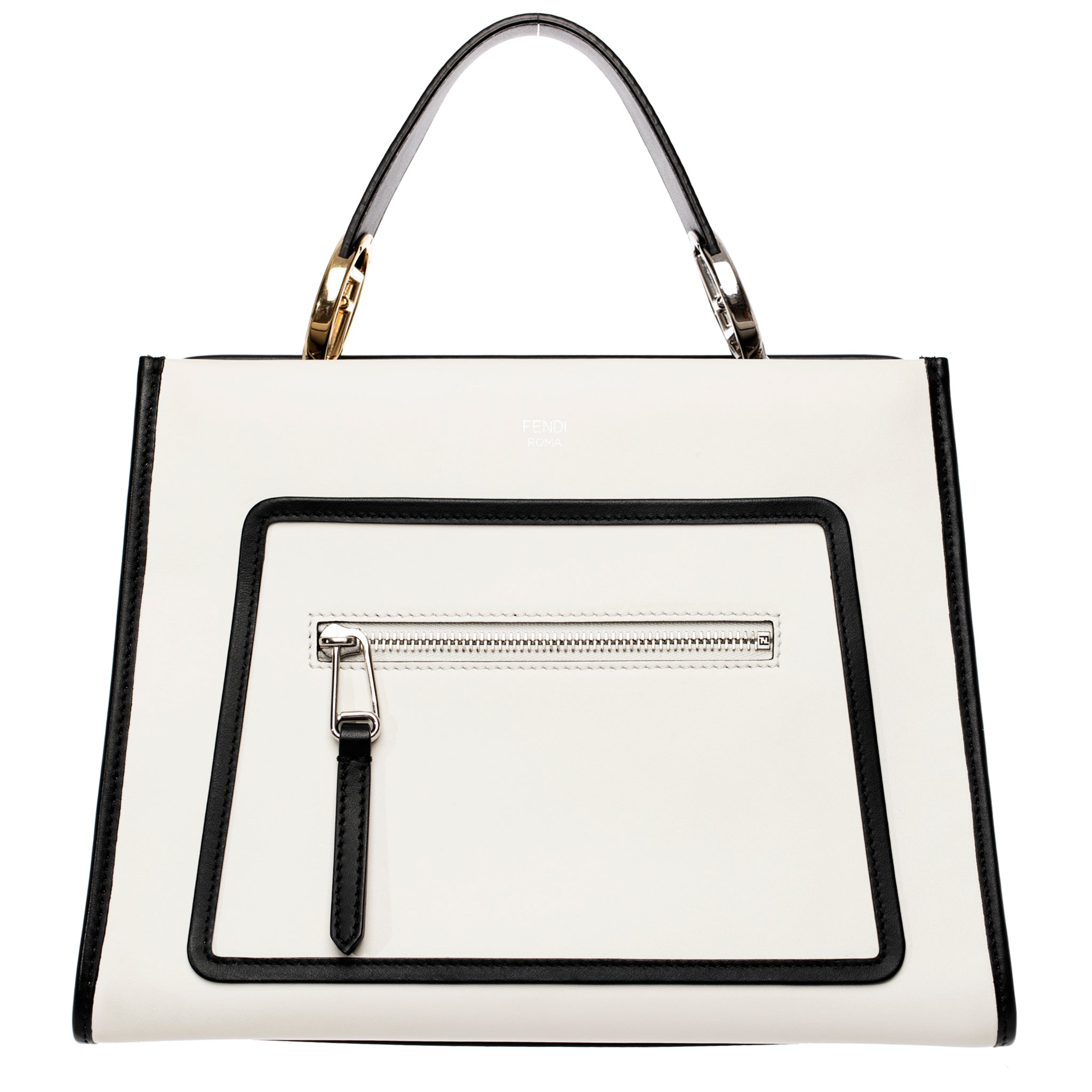 Fendi Runaway Bag With Two Straps in Ivory