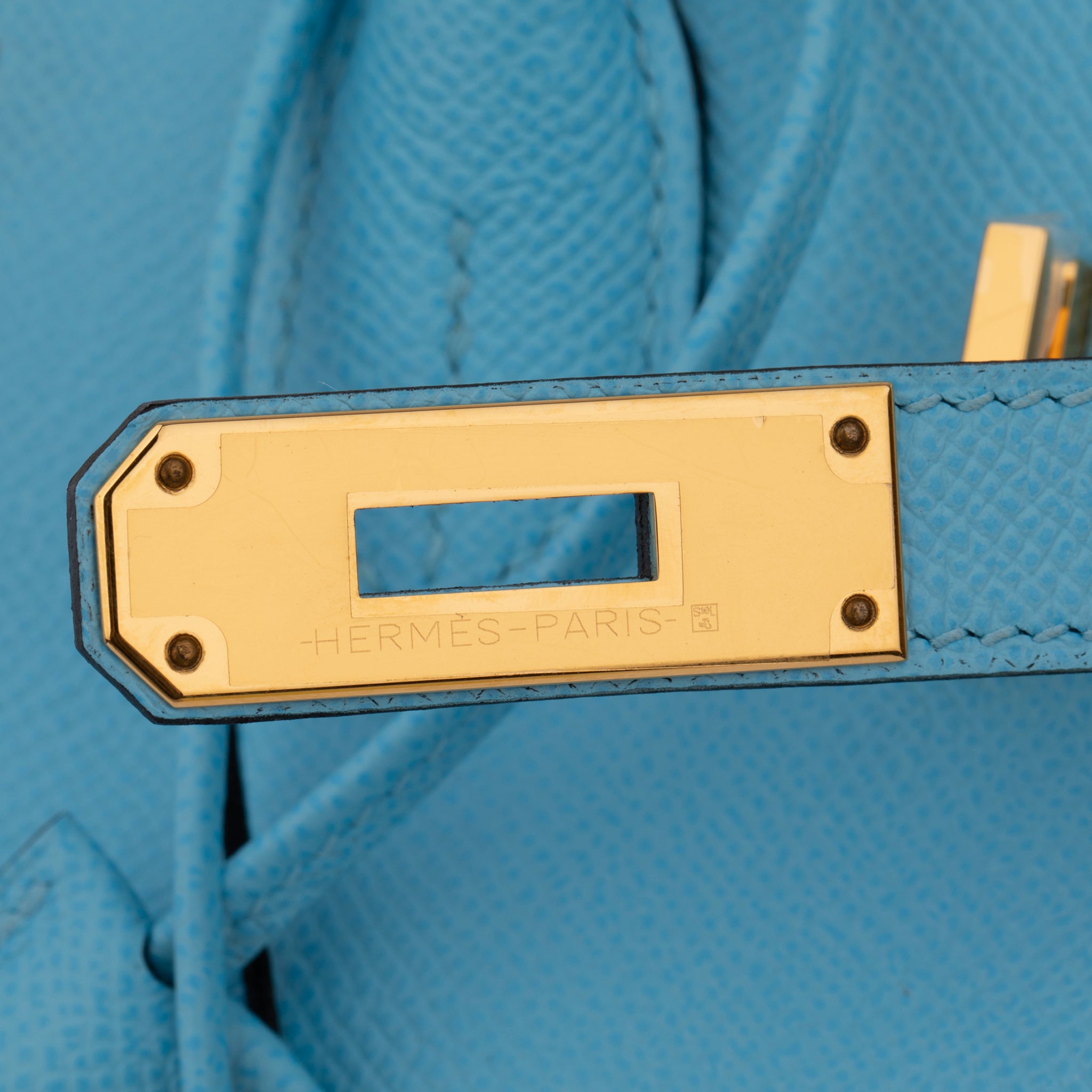 Hermes Birkin 30cm Celeste Epsom Leather Gold Hardware