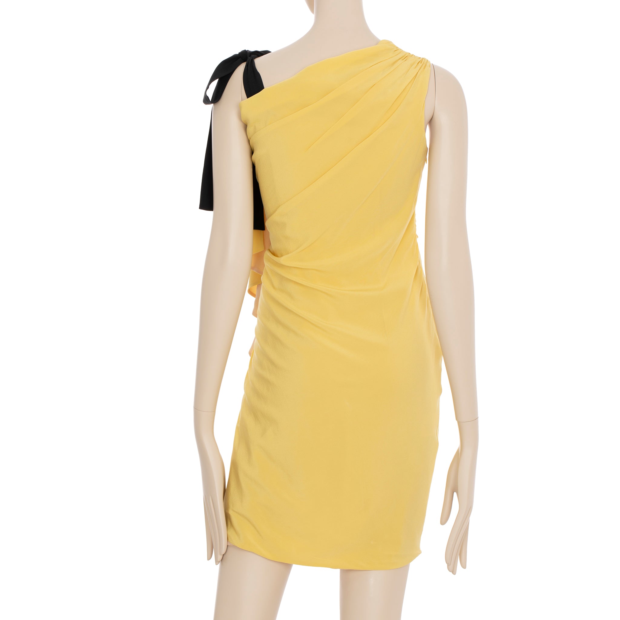 Fendi Vintage Yellow & Nude Dress 38 IT