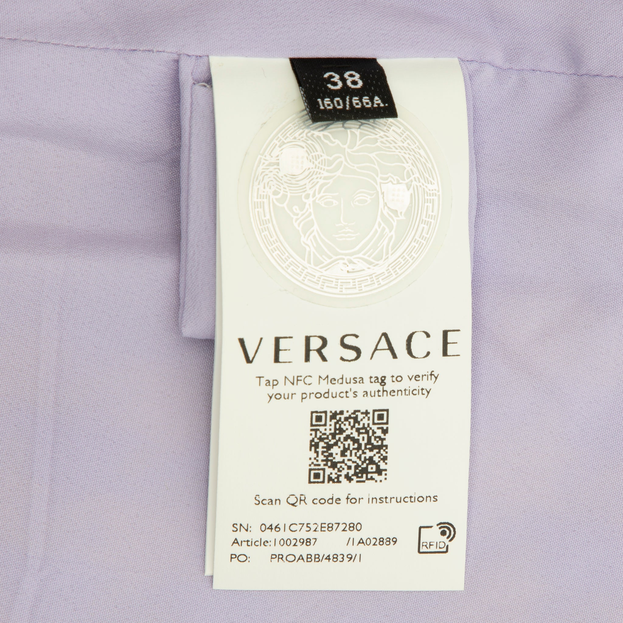 Versace Tweed Lilac & Yellow Skirt 38 IT