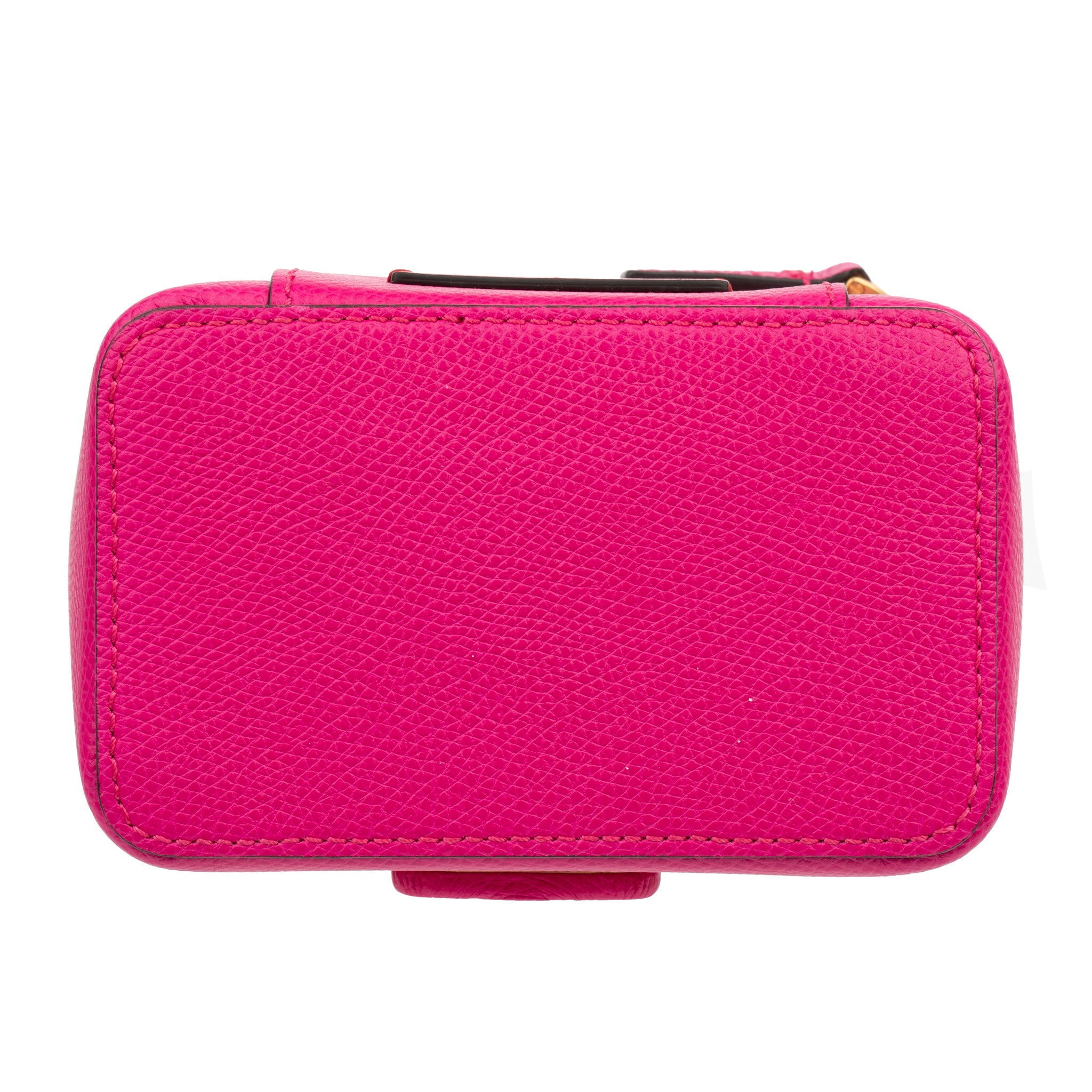 Valentino Pink Vsling Vanity Case With Gold Tone Hardware