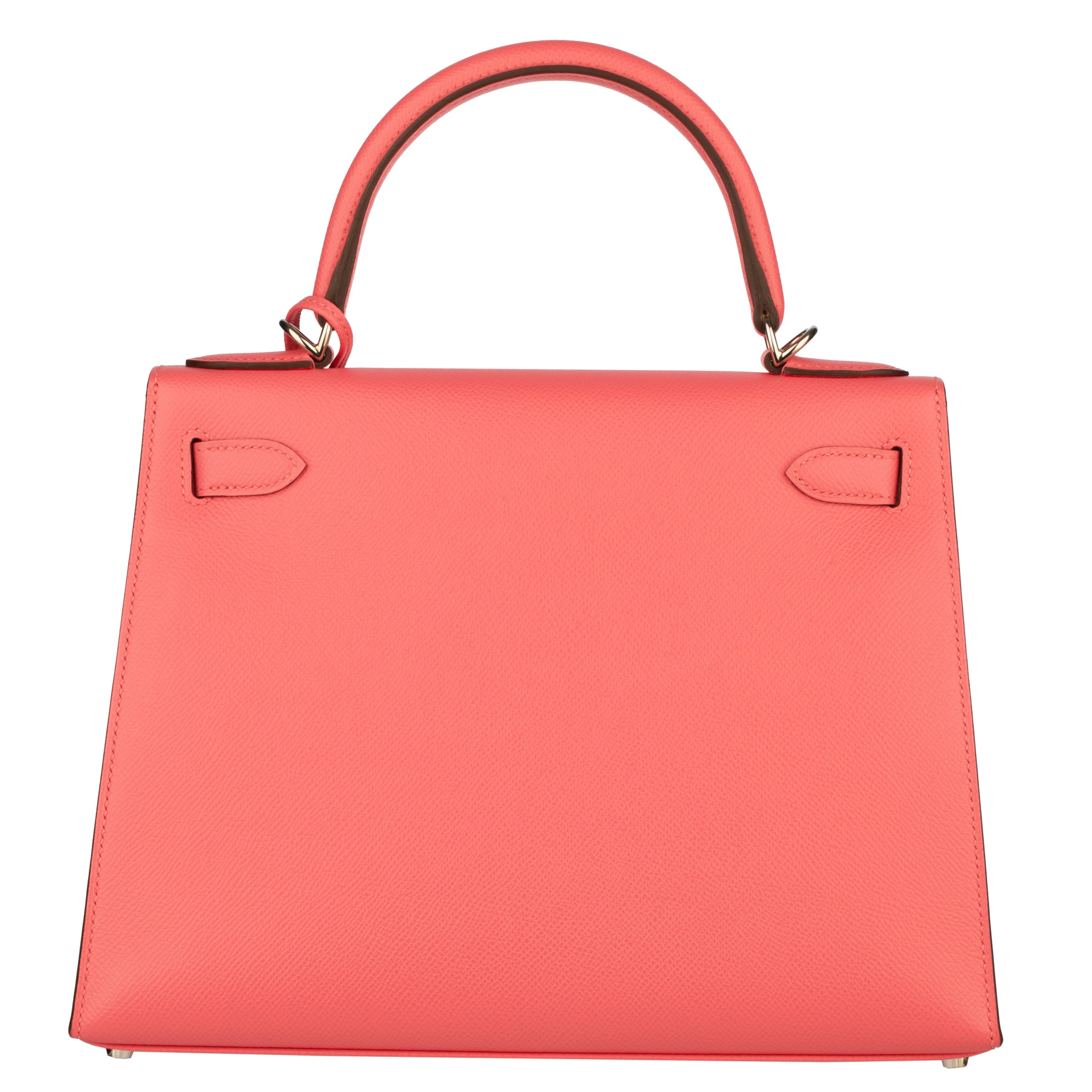 Hermes Kelly 28cm Rose Azalee Epsom Leather Palladium Hardware