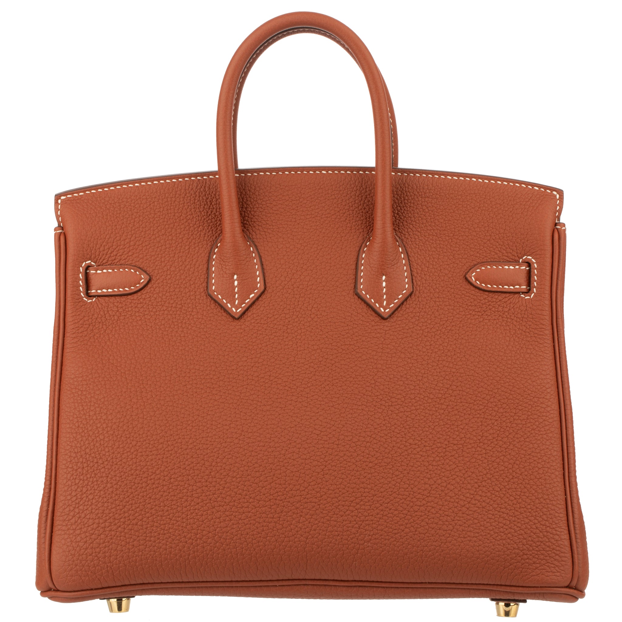 Hermes Birkin 25cm Sienne Togo Leather Gold Hardware