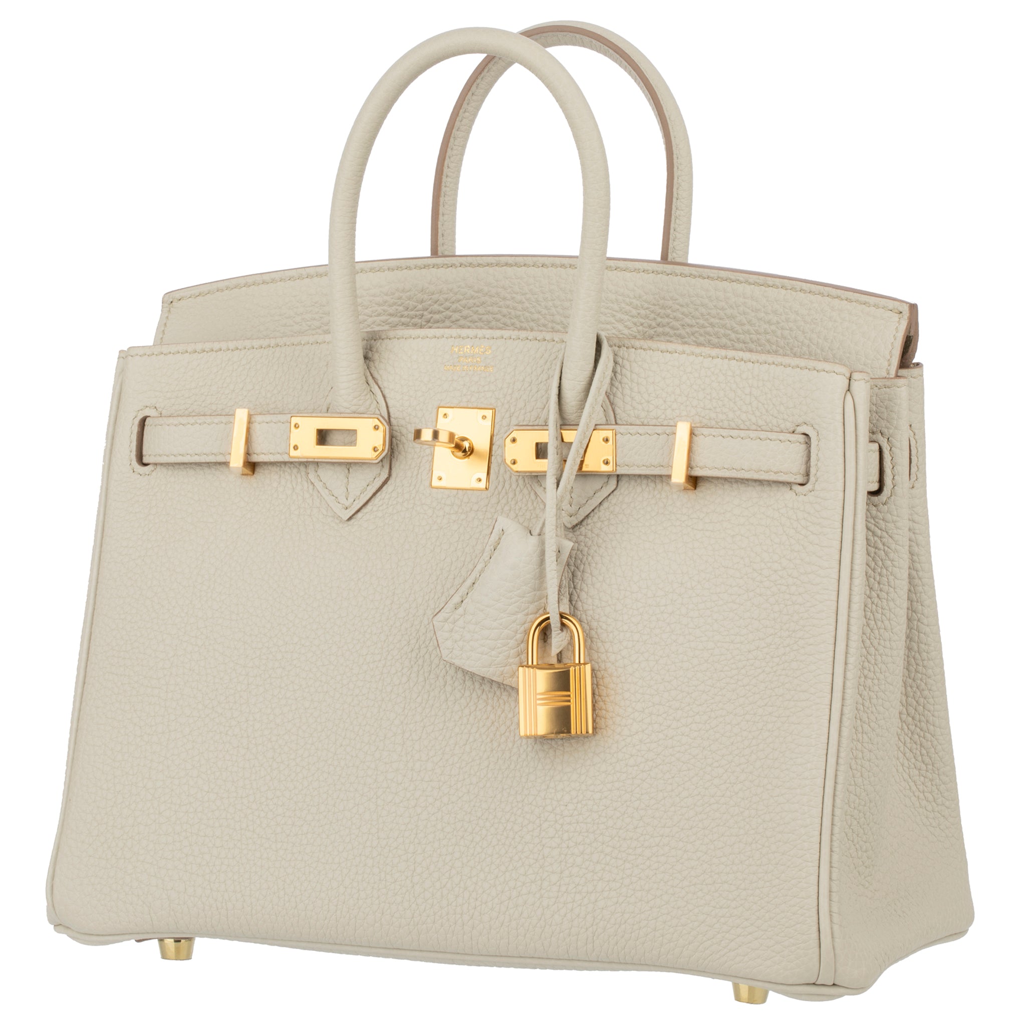 Hermes Birkin 25cm Beton Togo Leather Gold Hardware